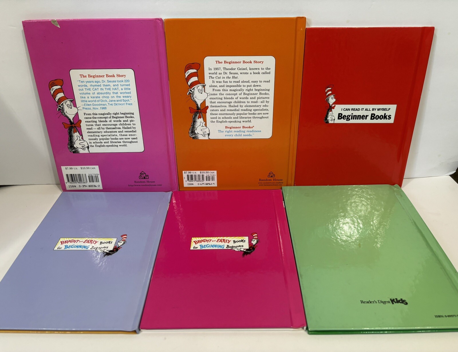 Berenstain Bears Vintage Dr. Seuss Beginner Books 1970’s-1990’s-2000’s Lot Of 6