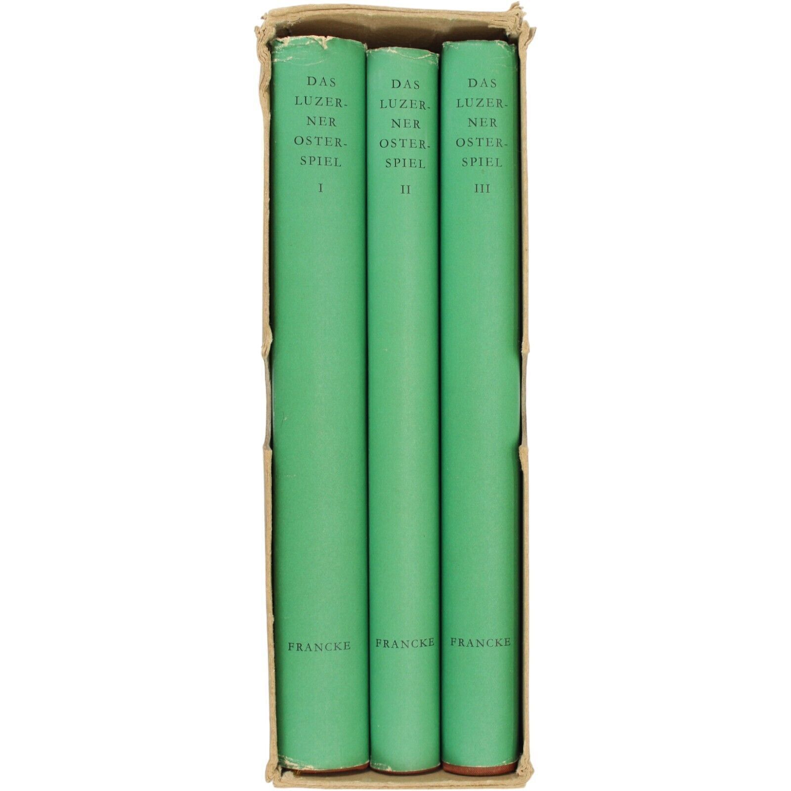 SWISS MEDIEVAL PLAYS LUCERNE LUZERNER OSTERSPIEL EASTER 3V SET GERMAN TEXT 1597