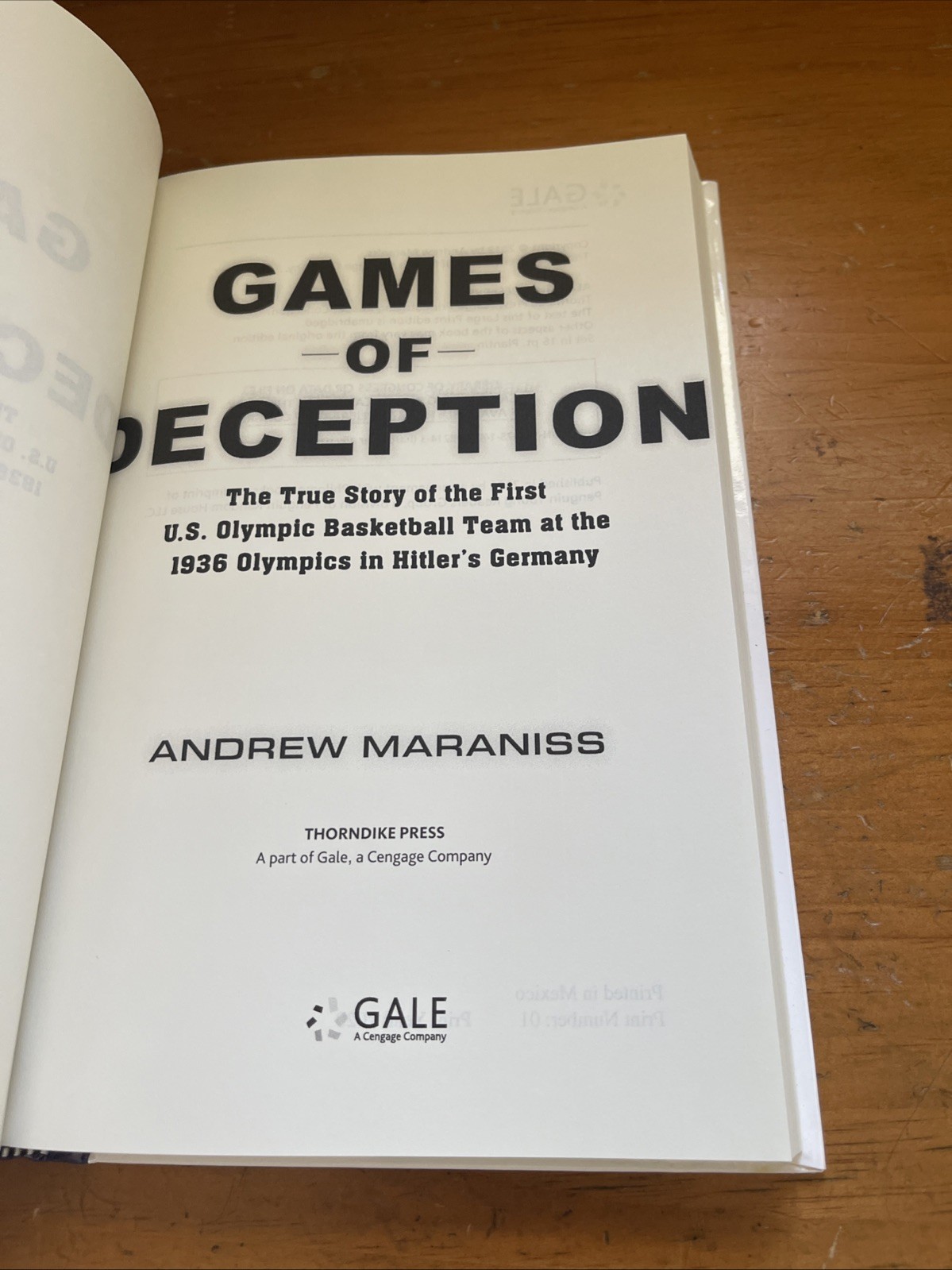 Games of Deception : The True Story of the First U. S. Olympic Basketball Team
