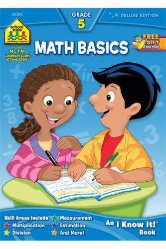 School Zone Math Basics 5 Workbook: 64 Pages- 0887431410, paperback, School Zone