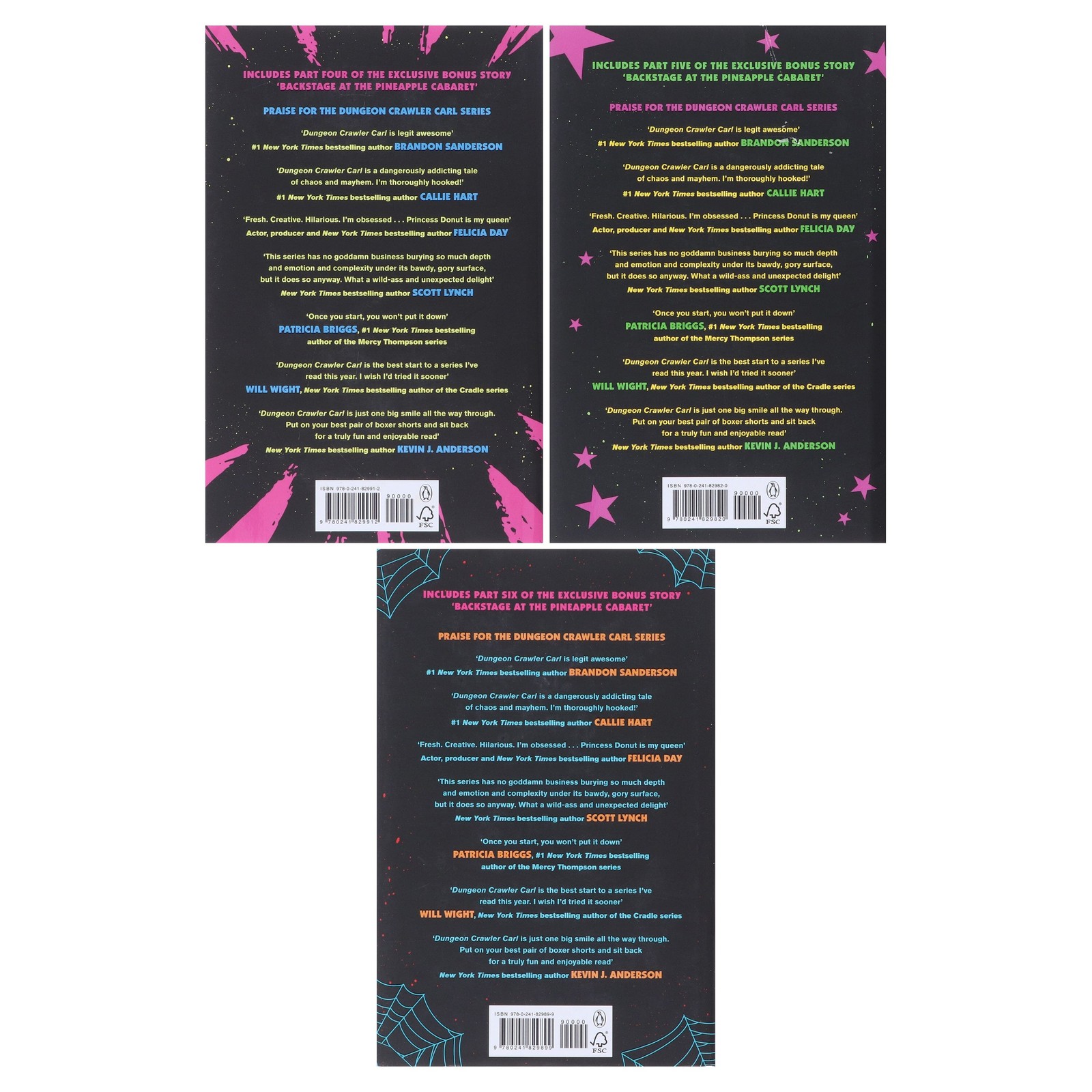 Dungeon Crawler Carl Series (Book 4-6) by Matt Dinniman 3 Books Set – HB