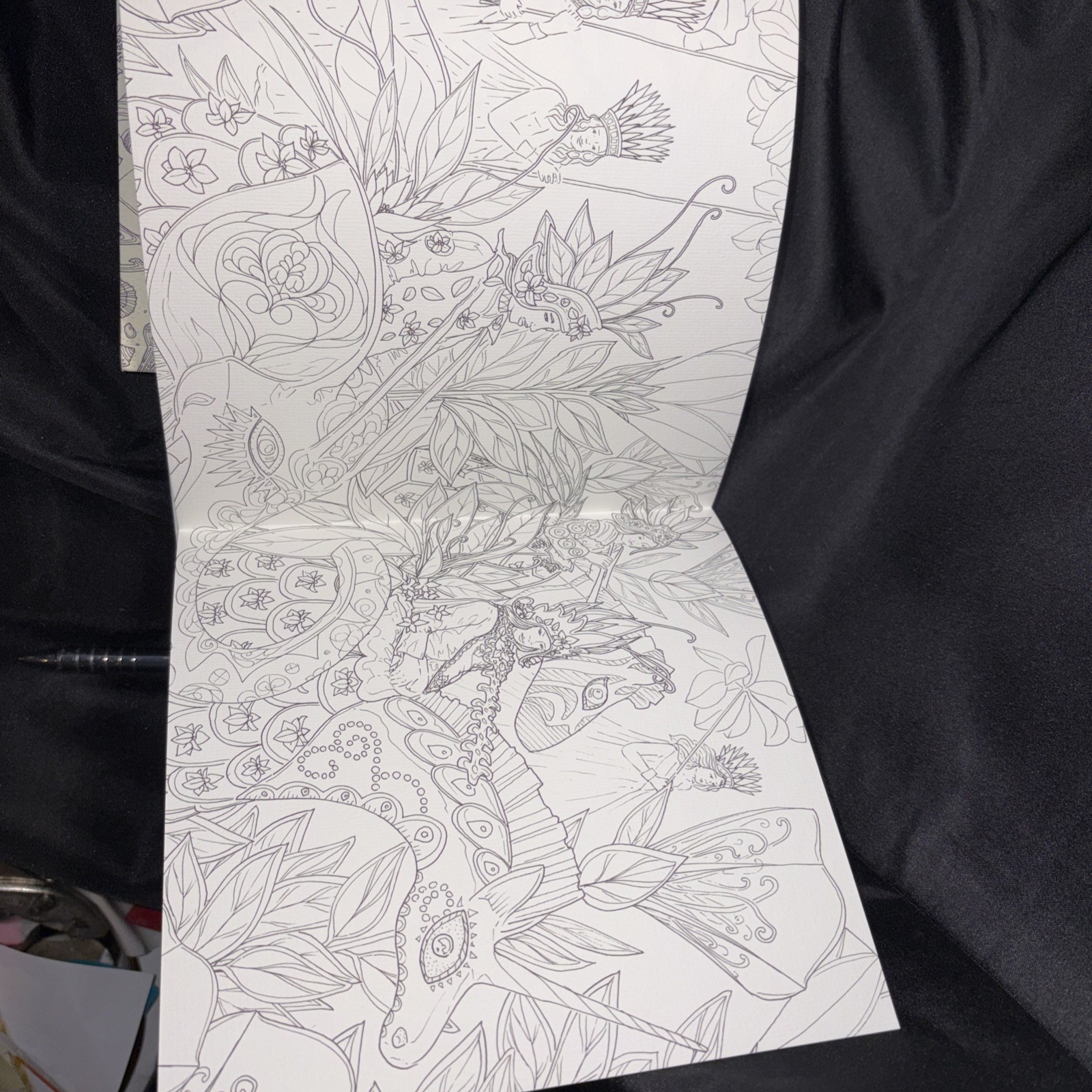 4 Adult Coloring Books by Jade Gedeon On Thick Paper 2016, 2017