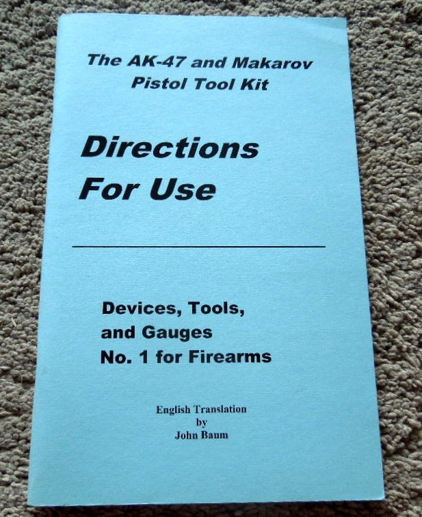 1980’s German AK-47 Rifle and Makarov Pistol Combo Manual English Translation