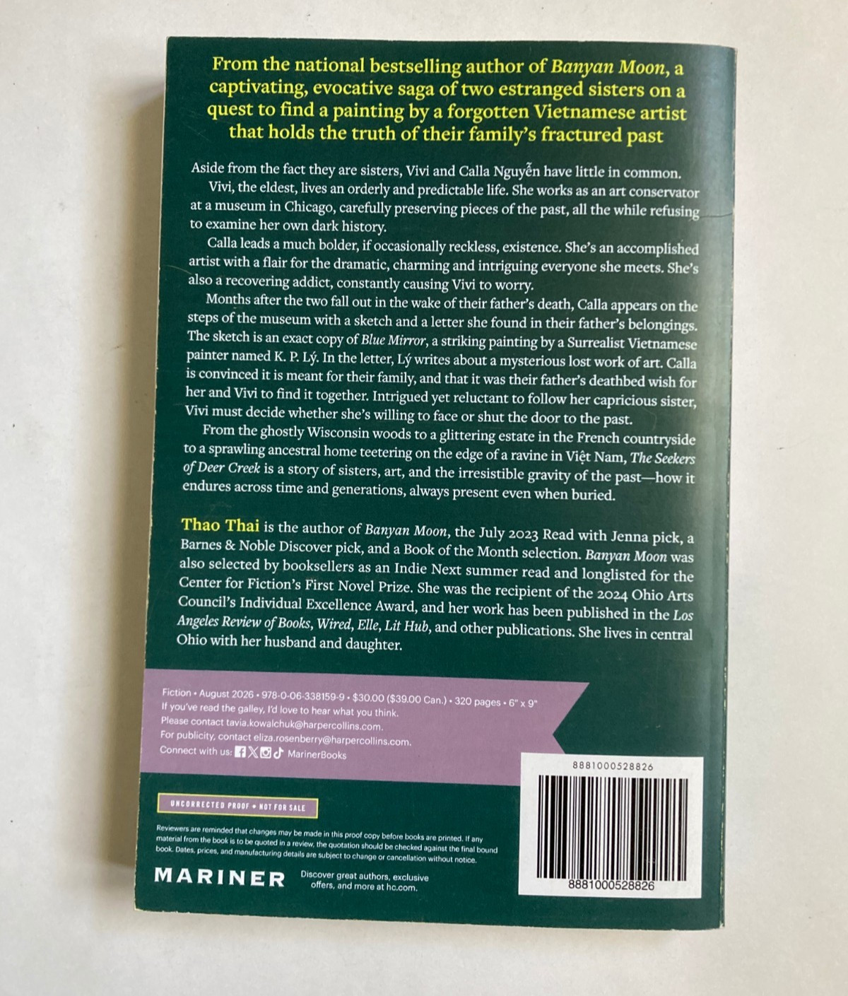 2026 The Seekers Of Deer Creek By Thao Thai Advanced Readers Copy Paperback TPB