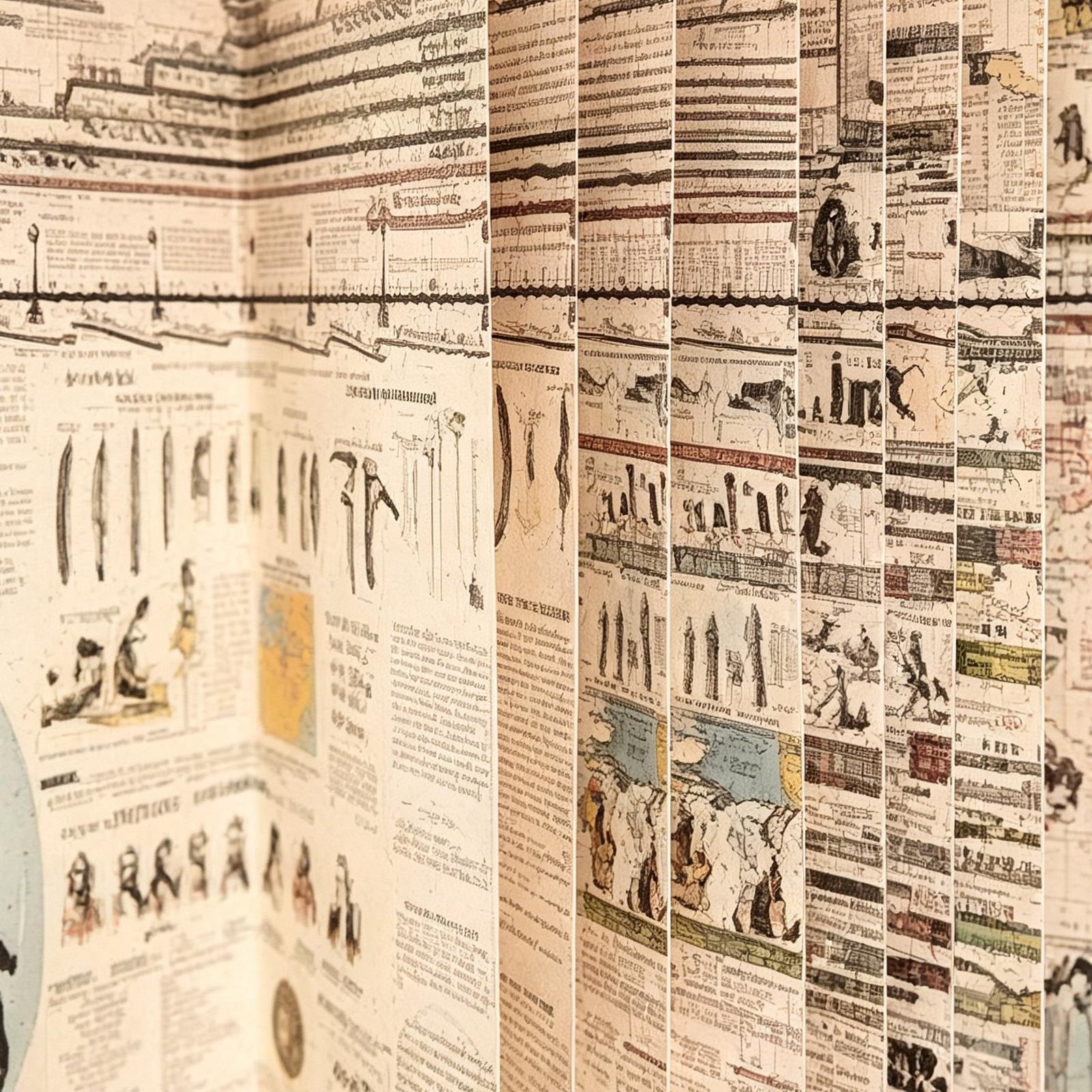 Vintage Adam’s Synchronological Chart or Map of History World History Timeline
