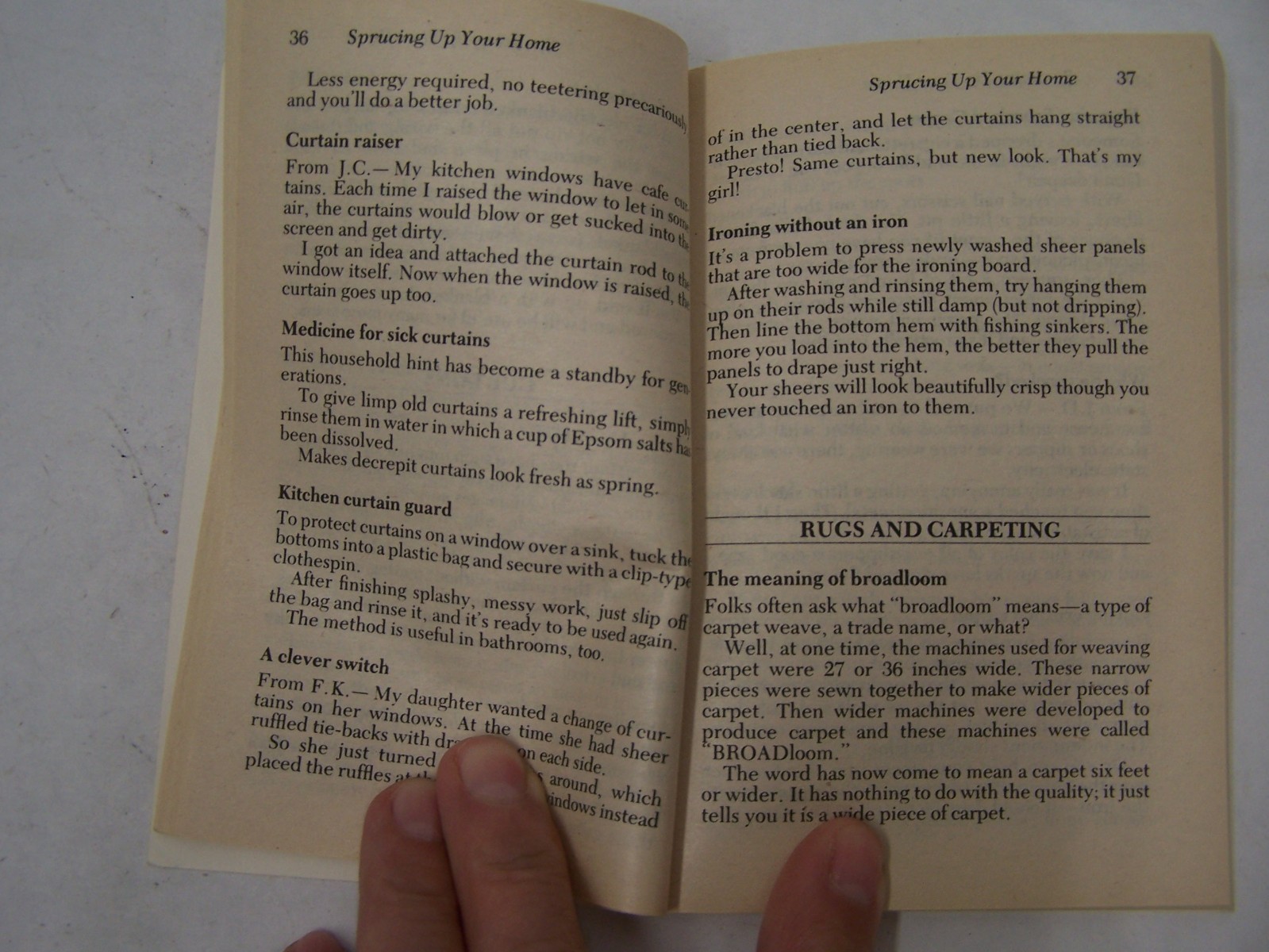 Emilie’s Household Hints by Emilie Barnes 1984 & Selected Tips from Heloise
