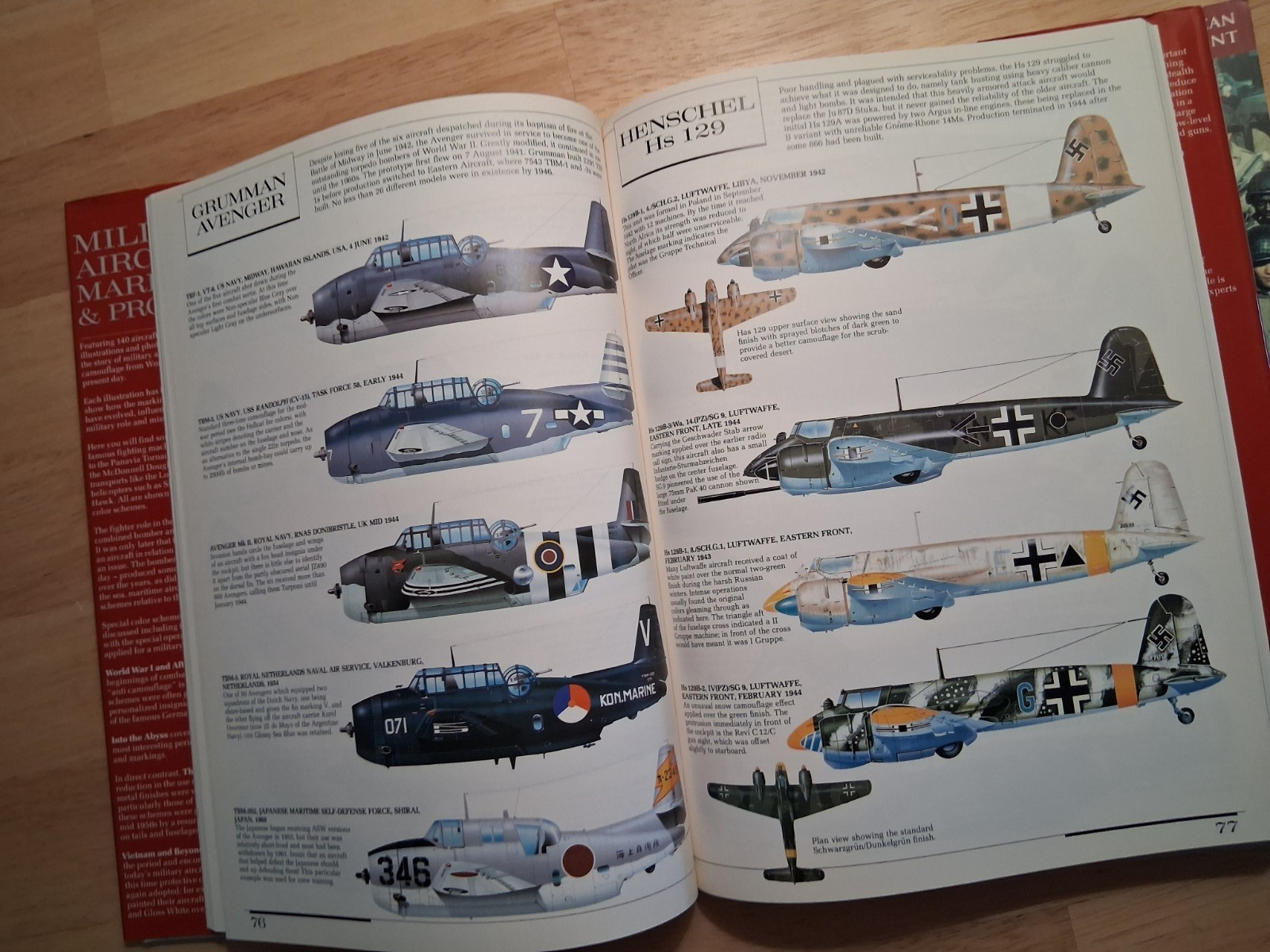 Military / history/ plane books Military aircraft markings & profiles & the War