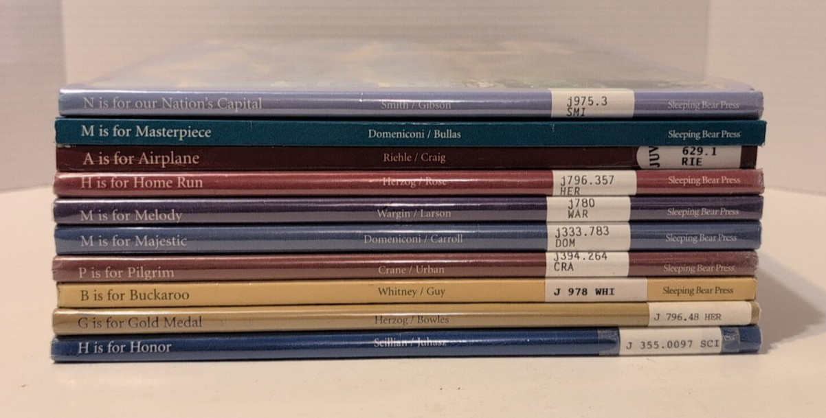 Alphabet Books Lot of 10 Sleeping Bear Press Discover America Hardcovers