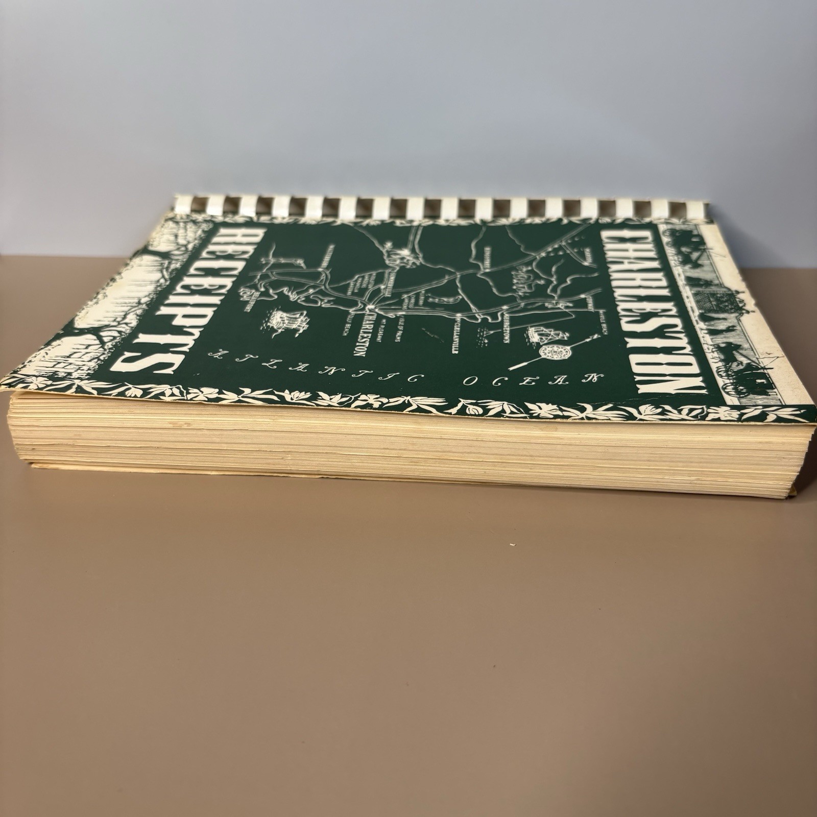 1950 Charleston Receipts Cookbook Vtg 1986 Reprint Junior League Spiral Southern