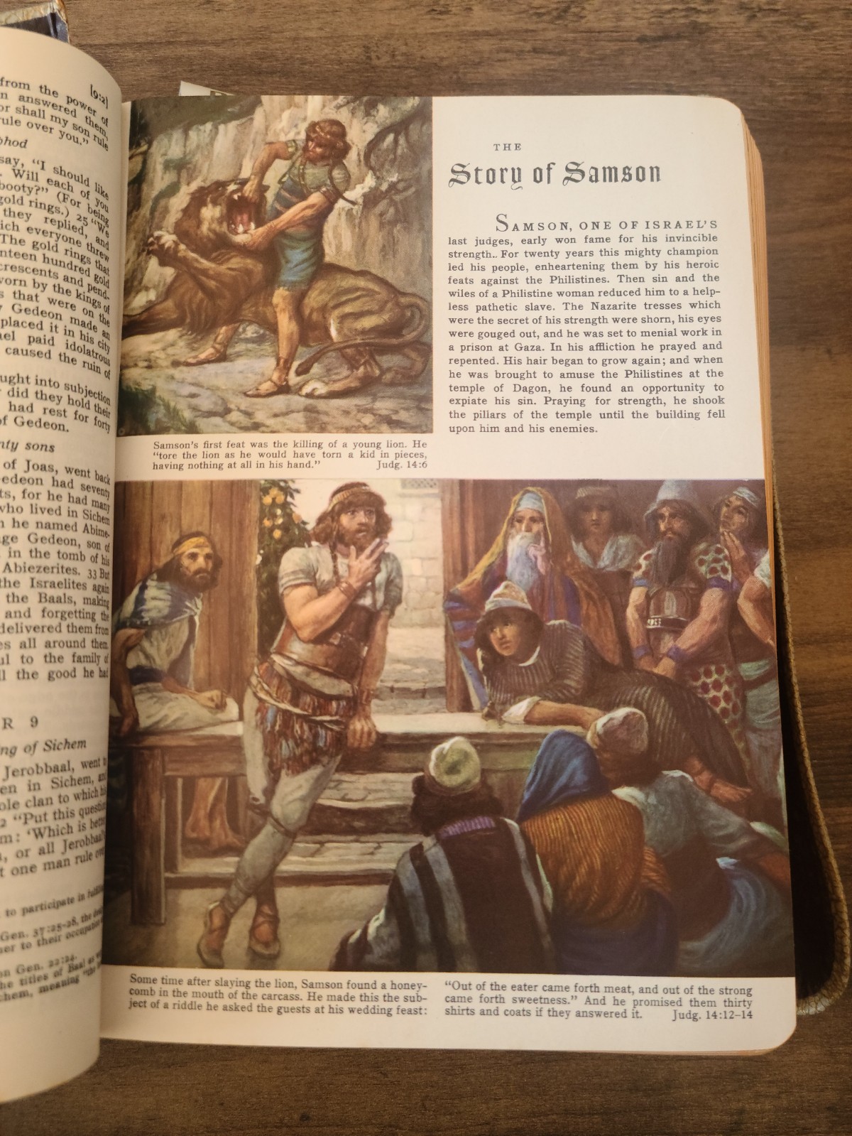 Vintage The Holy Family Catholic Bible, Oversized, 1958, Illustrated
