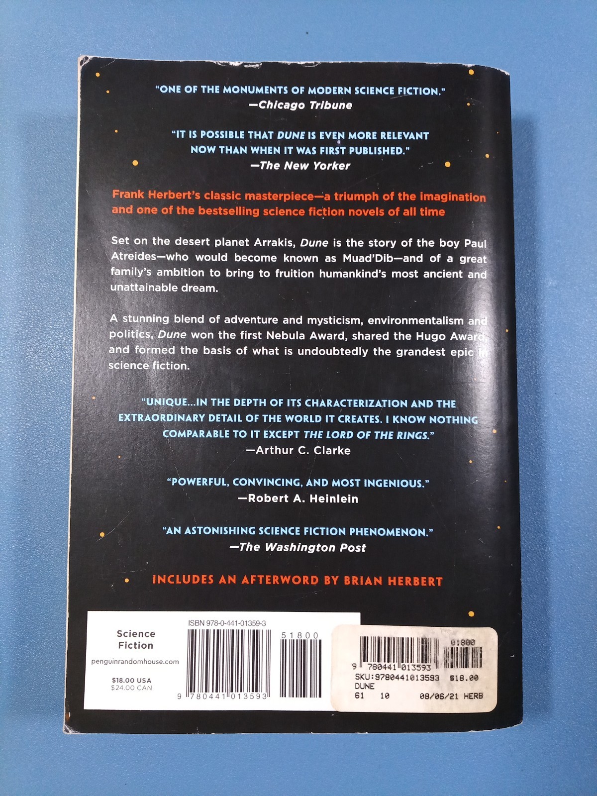 Dune Frank Herbert 2005 Ace Trade Paperback Science Fiction