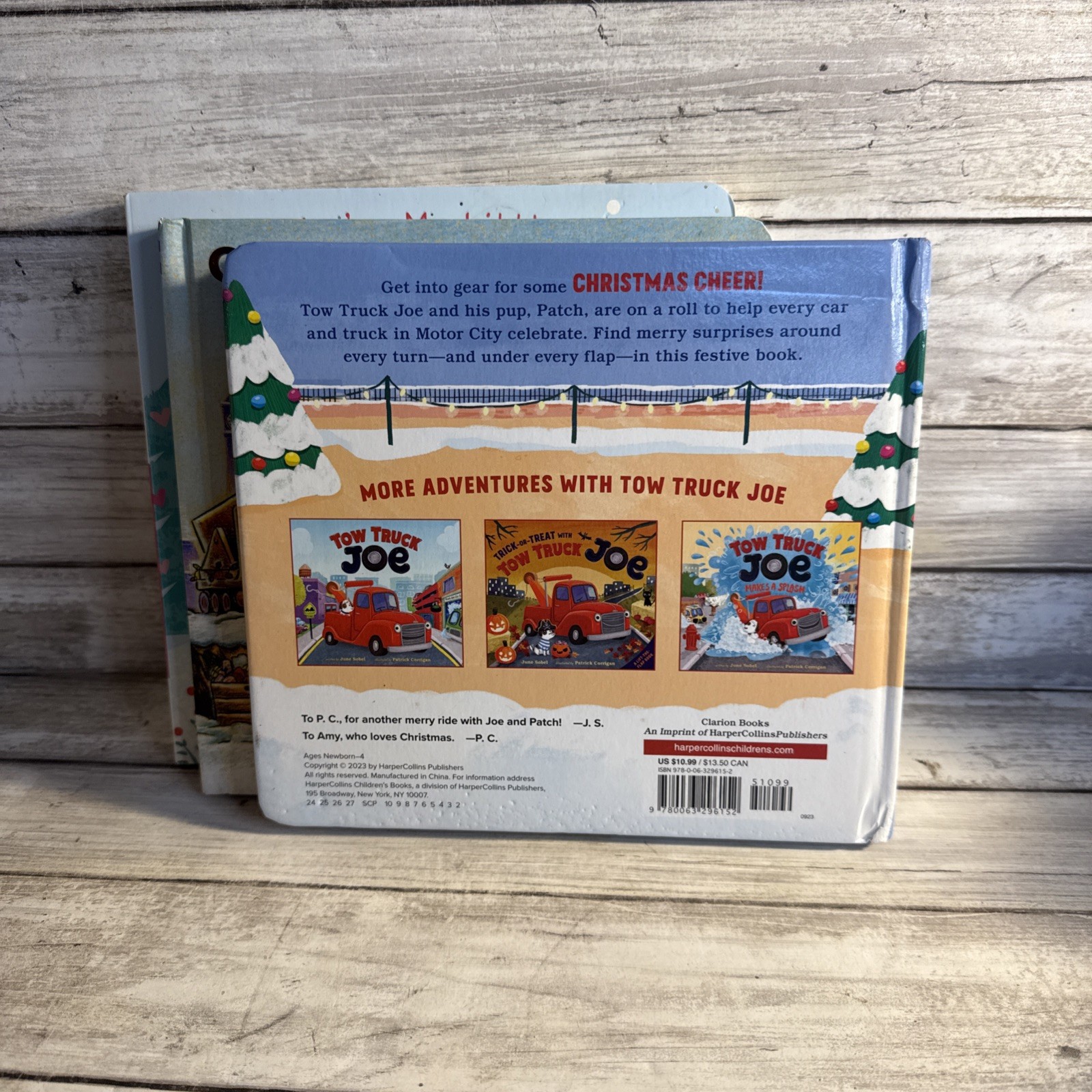 NEW! Lot Of 3 Christmas Touch Feel Experience Books Tow Truck Joe, + 2 More