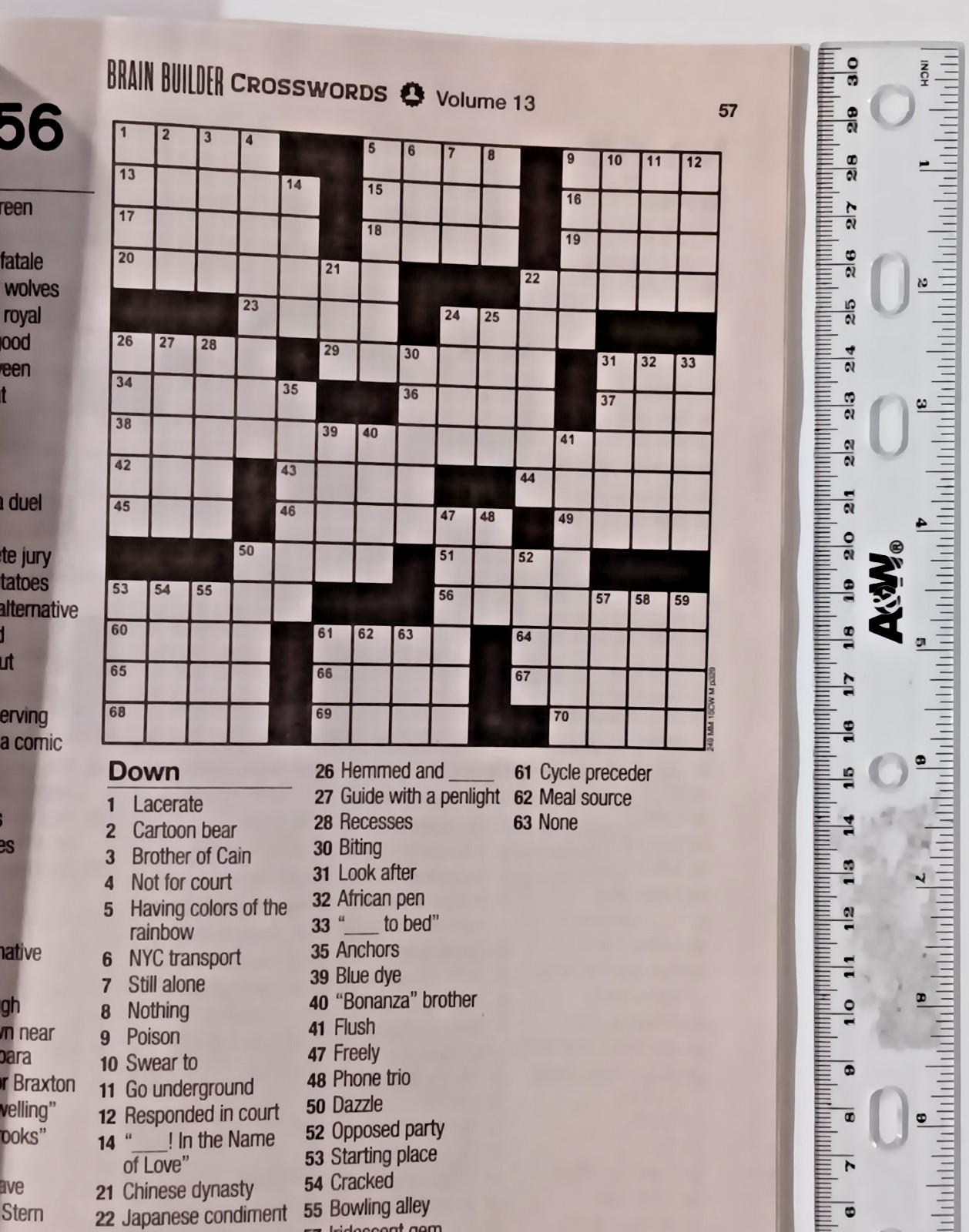 Lot of 6 Crossword Puzzle Books Kappa Dreamtivity Bendon Parragon Small-LG Print