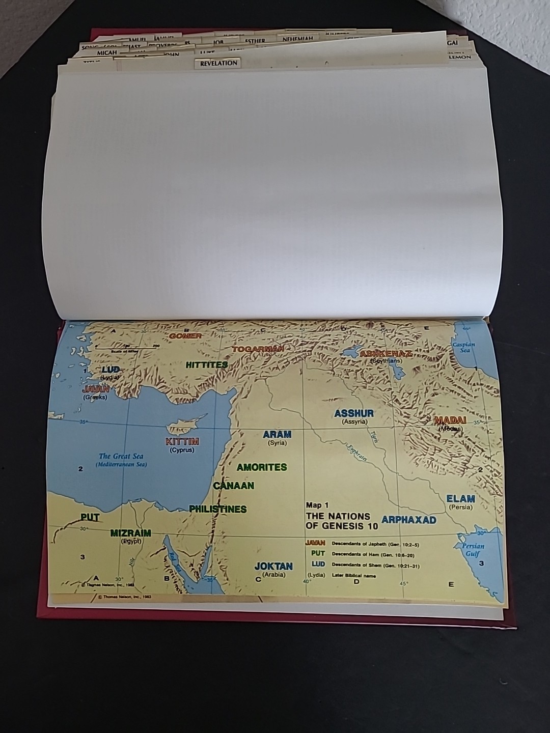 Open Bible Red Letter And Thumb Index 1998,HC ,NLC With Zipper Case