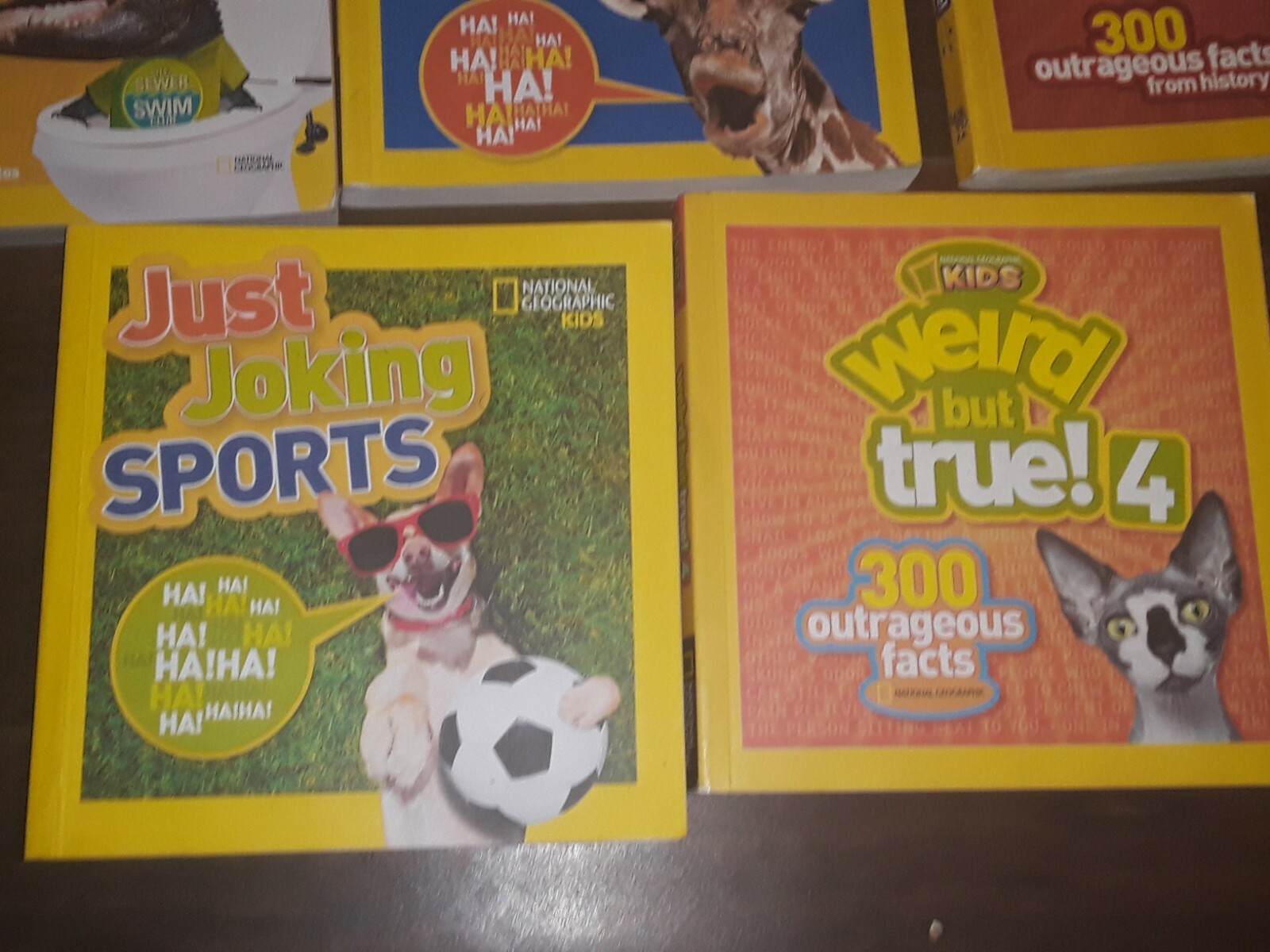 5 National Geographic Kids Books Weird But True, Just Joking & Myths