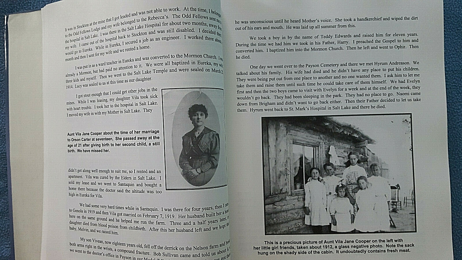 V.K. Cooper Family of Utah History Memoir genealogy SIGNED autobiography 600+pgs