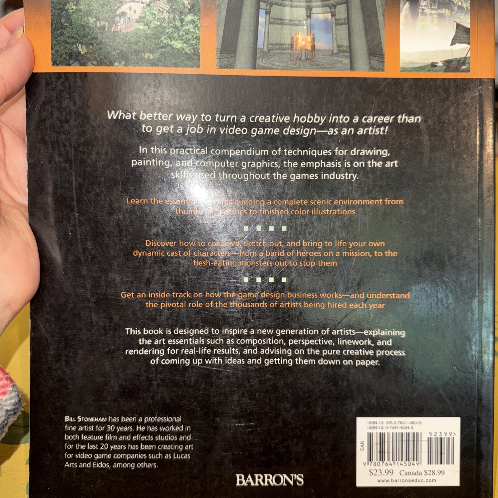 HOW TO CREATE FANTASY ART FOR VIDEO GAMES: A COMPLETE By Bill Stoneham