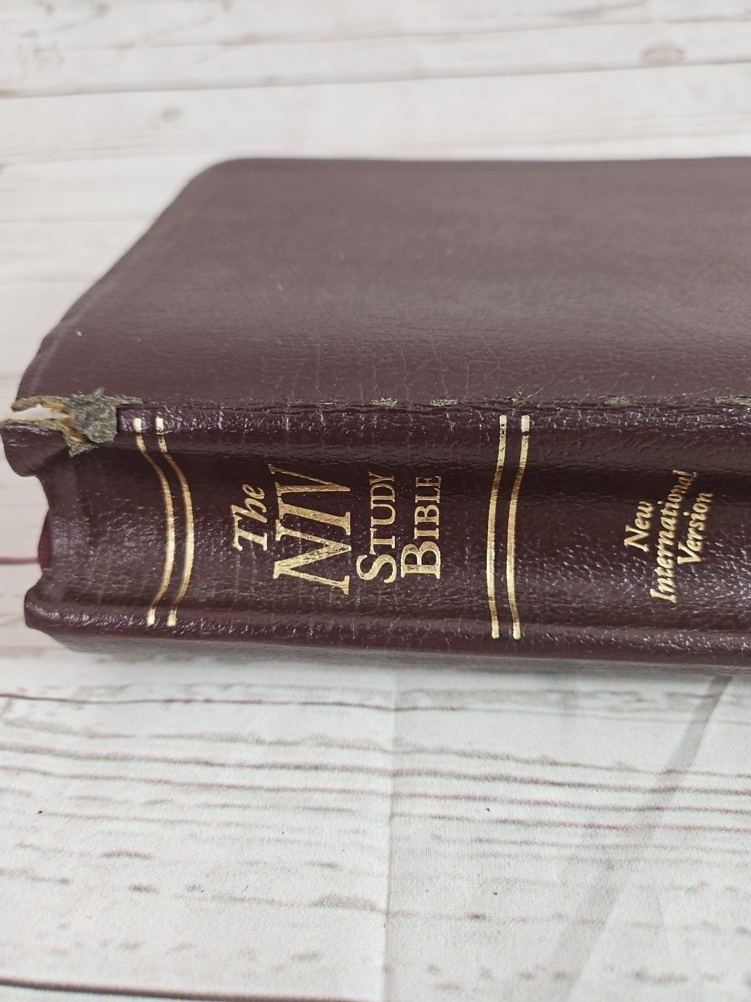 The NIV Study Bible 10th Anniversary Edition Bonded Leather Burgundy 2000