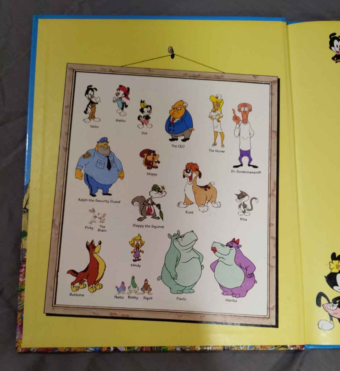 Look And Find Animaniacs Book 1994 Search and Find Characters Hardcover WB