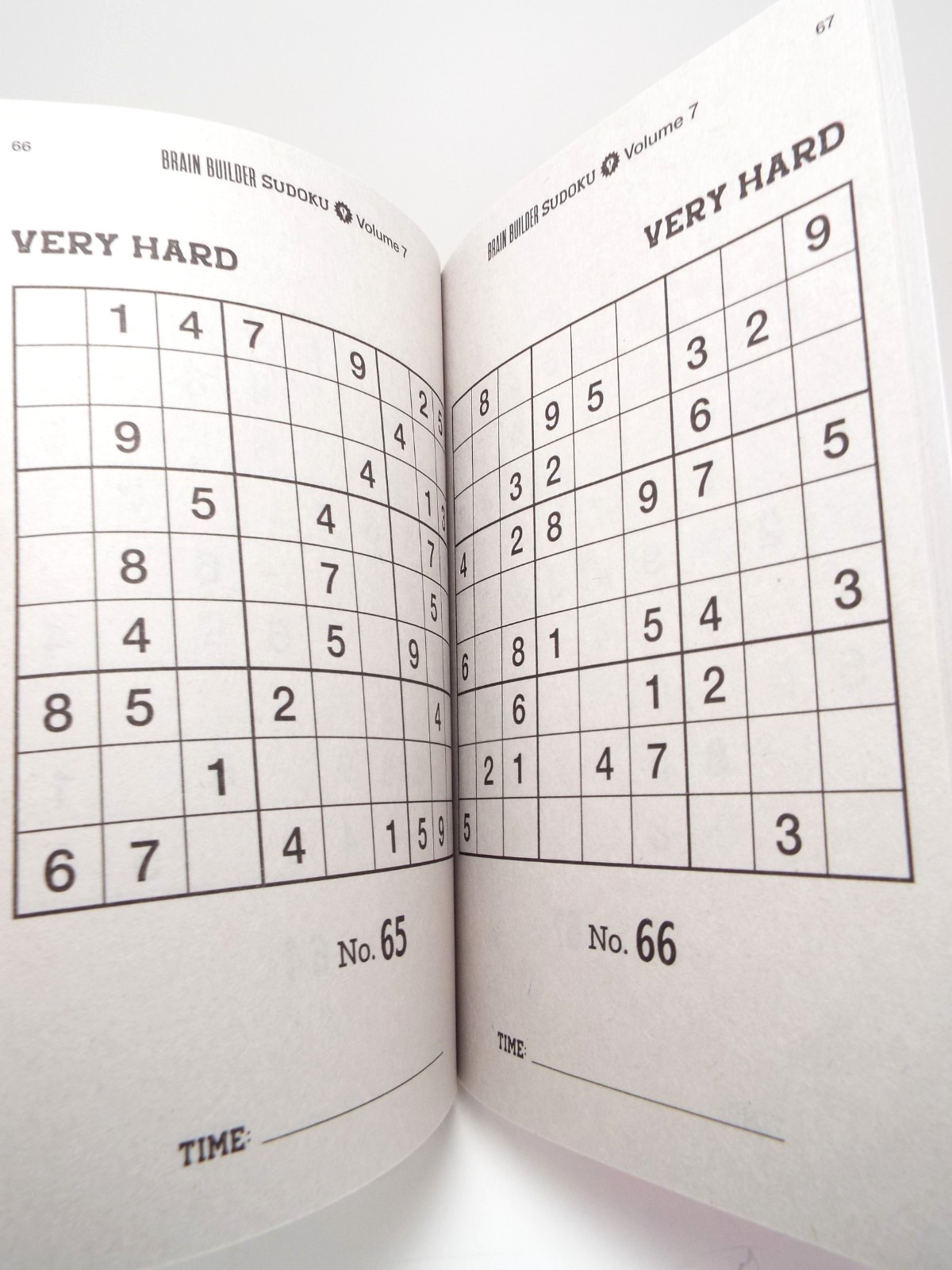 2 Sudoku Brain Builder Puzzle Books: Vol. 7 & 8 Smaller size: 5.25″ x 8.25″ NEW