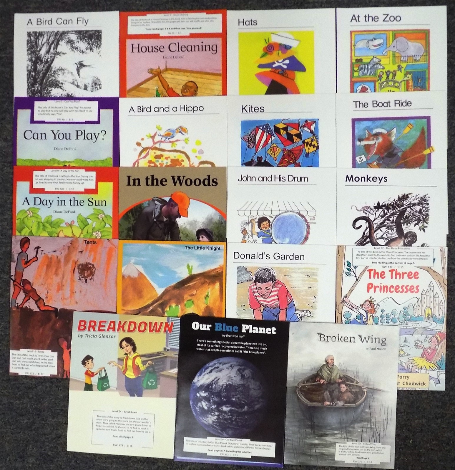 Lot of 20 Small Booklets that are short bookets, 4 to 10 pages for early readers