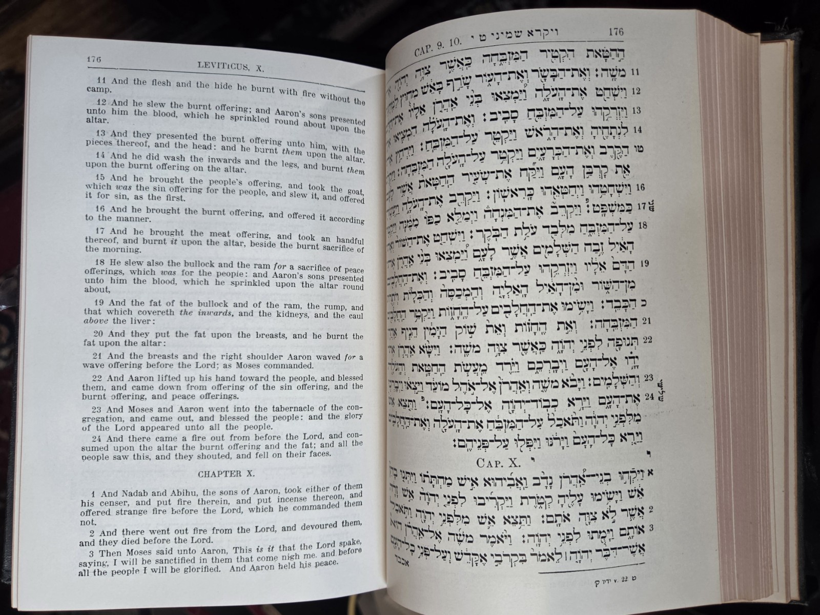 1928 The Pentateuch with Haftoroth Five Megiloth Hebrew English Torah Bible