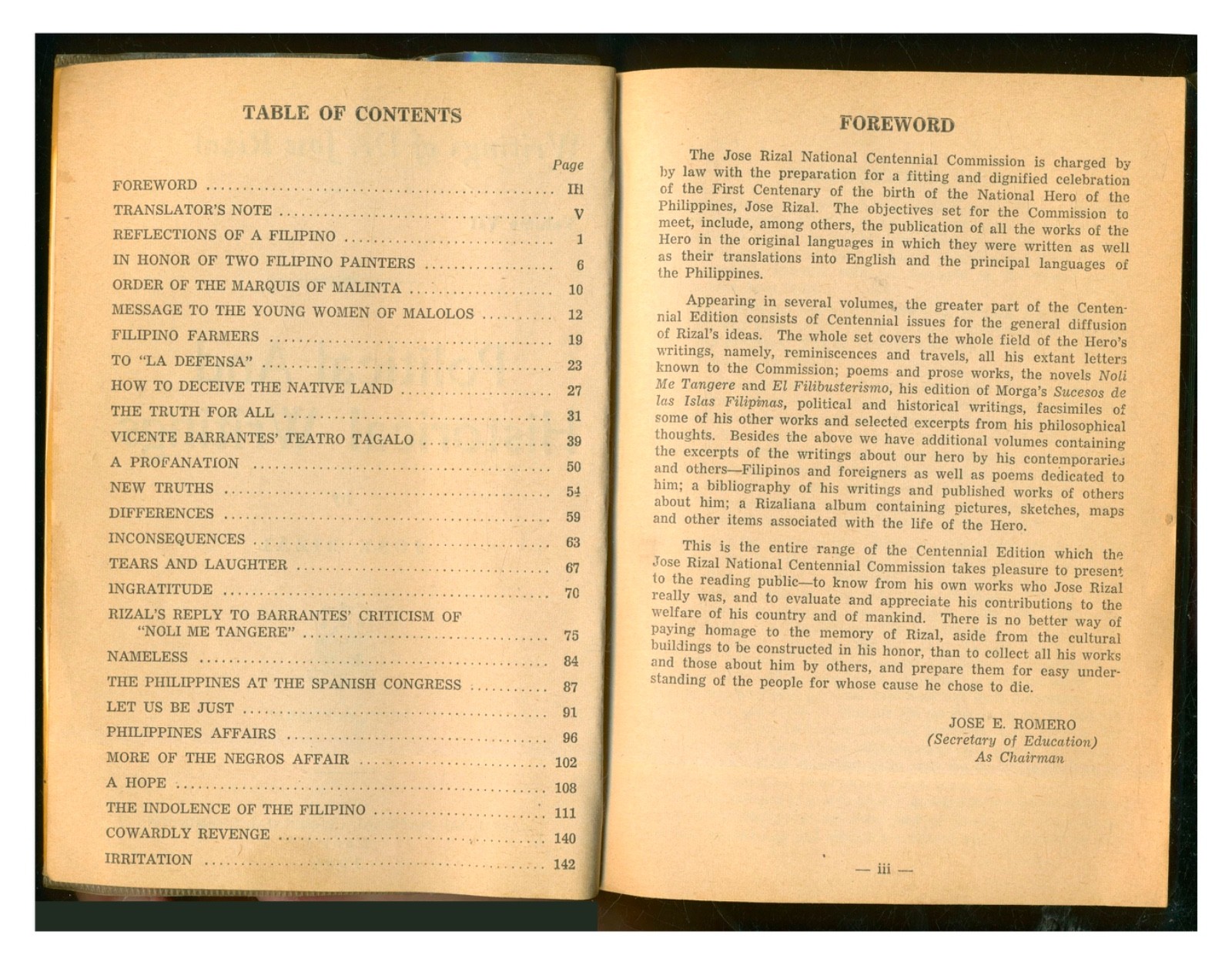 Political and Historical Writings (1884-1890) by Dr. José Rizal PB 1961