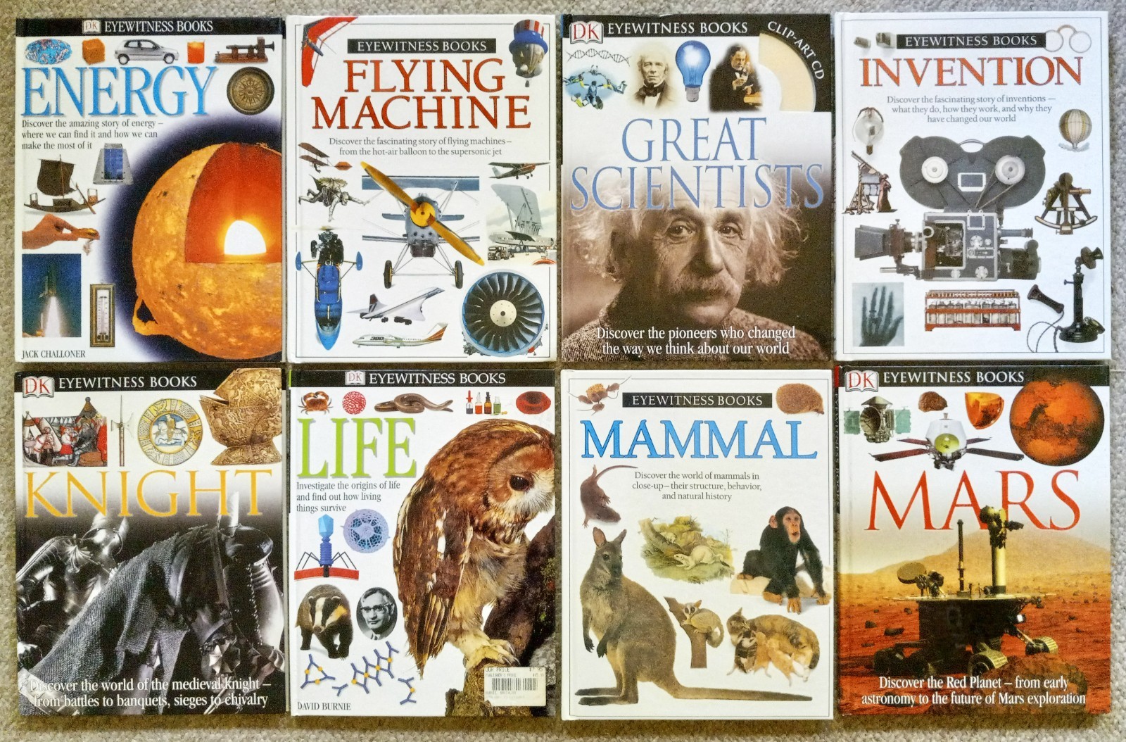 HUGE Big Lot of 39 DK EYEWITNESS BOOKS-HC-Science-History Etc. HOMESCHOOL Set