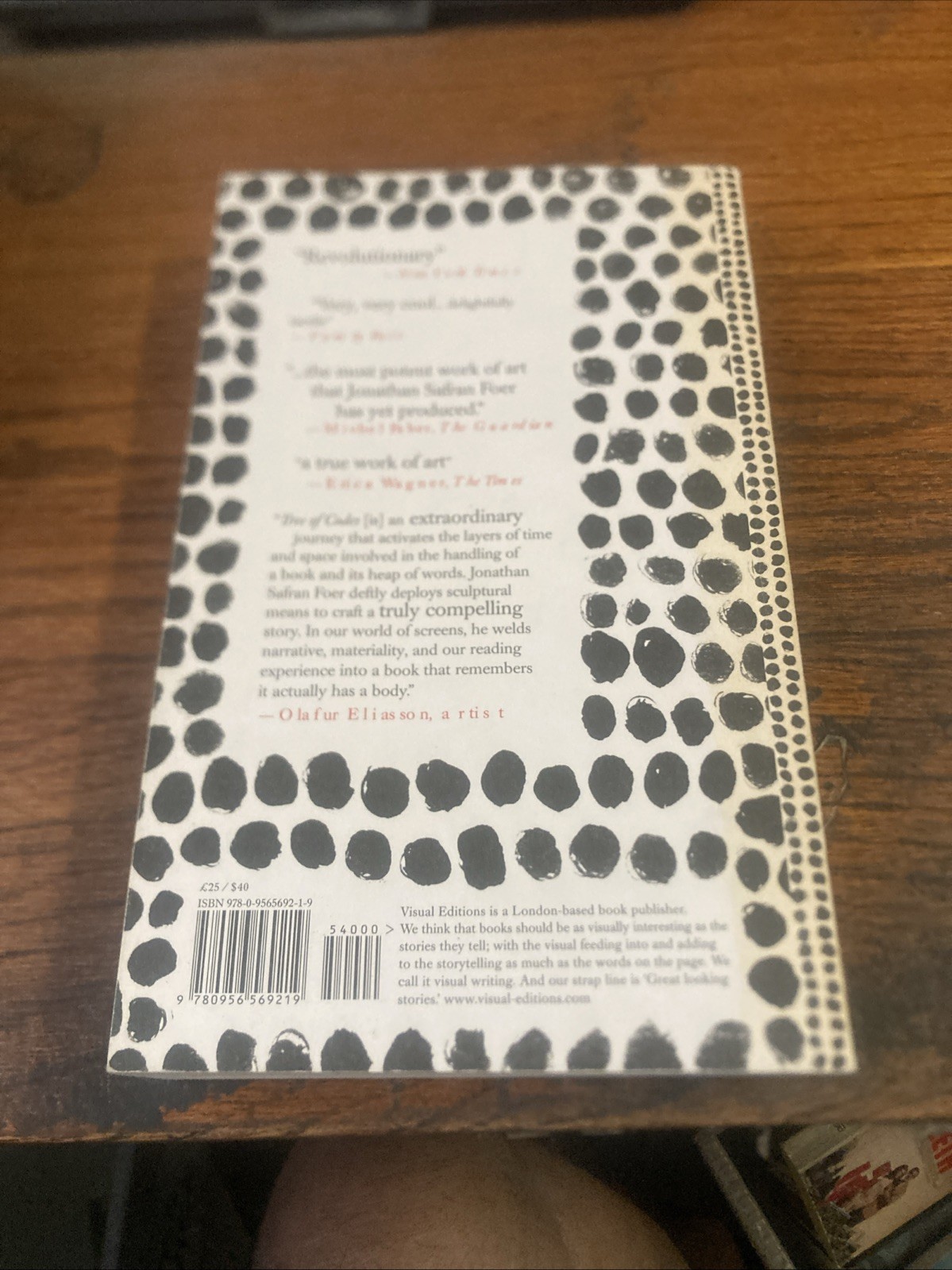 Tree of Codes by Jonathan Safran Foer (2010, Trade Paperback) Visual Editions