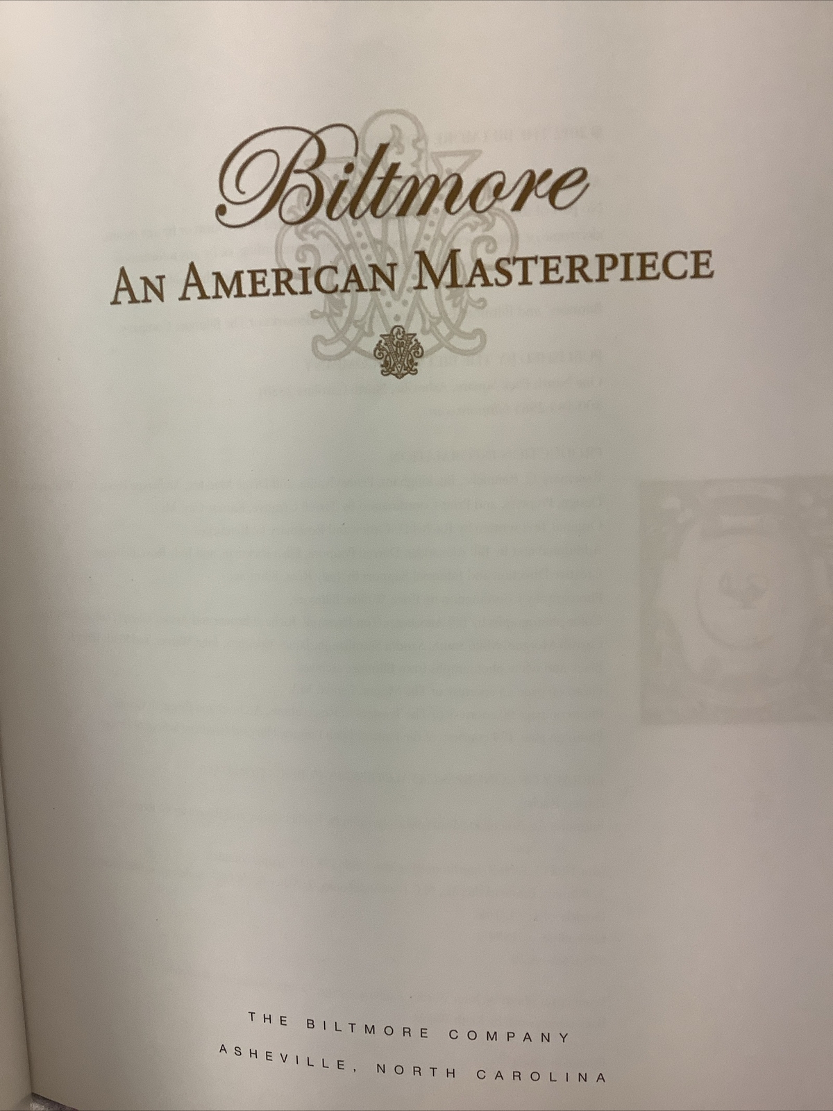 2012 Biltmore An American Masterpiece by Rachel Carley 135 pages Full Color