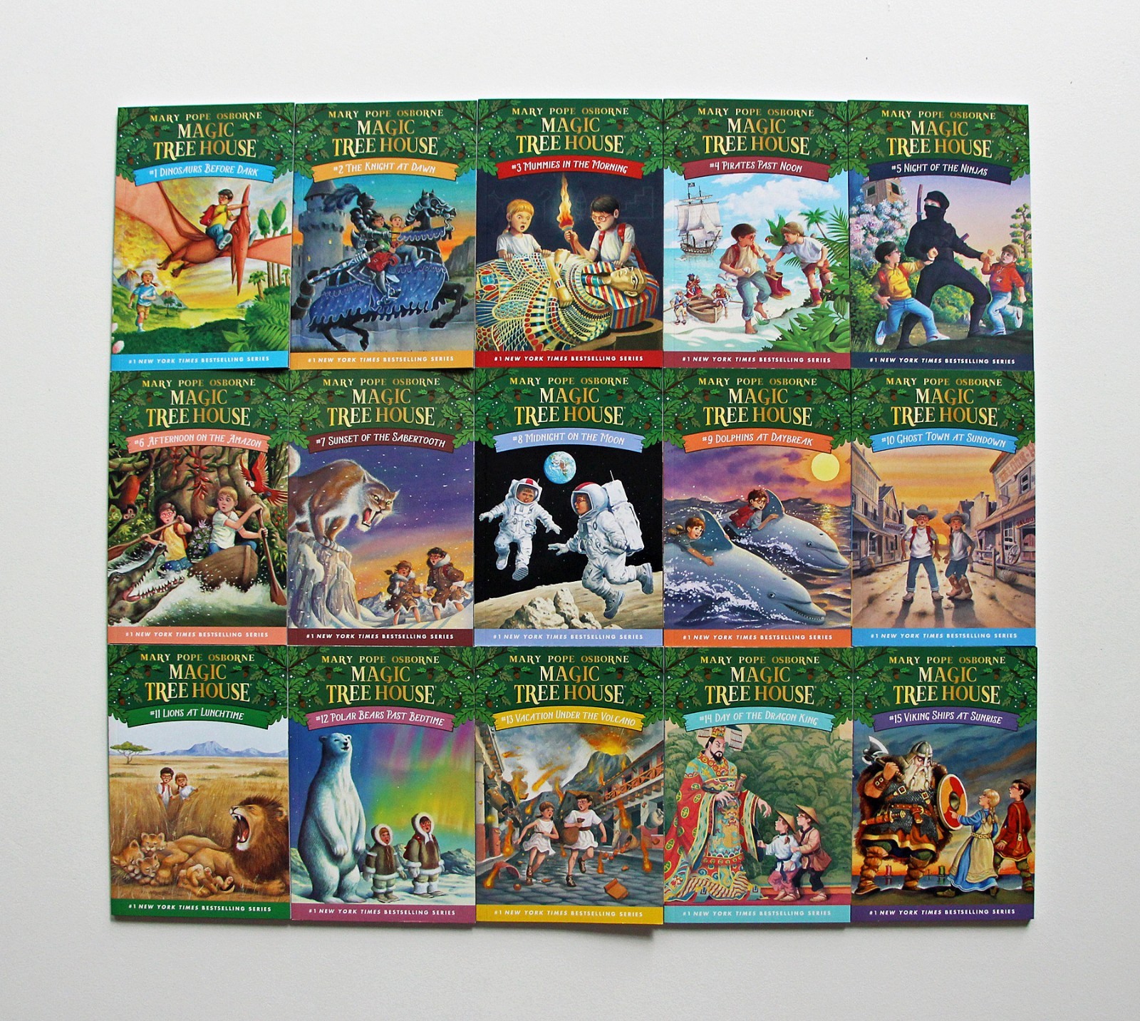 Magic Treehouse Books 1-15 Box Set Lot Mary Pope Osbourne