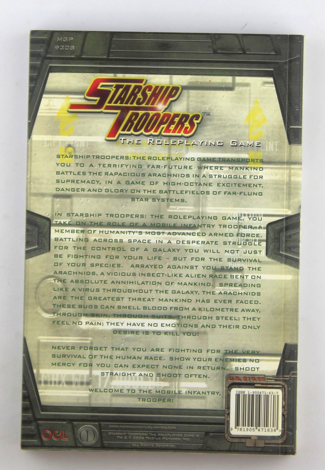 Starship Troopers the Roleplaying Game Pocket Edition Matthew Sprange Starship T