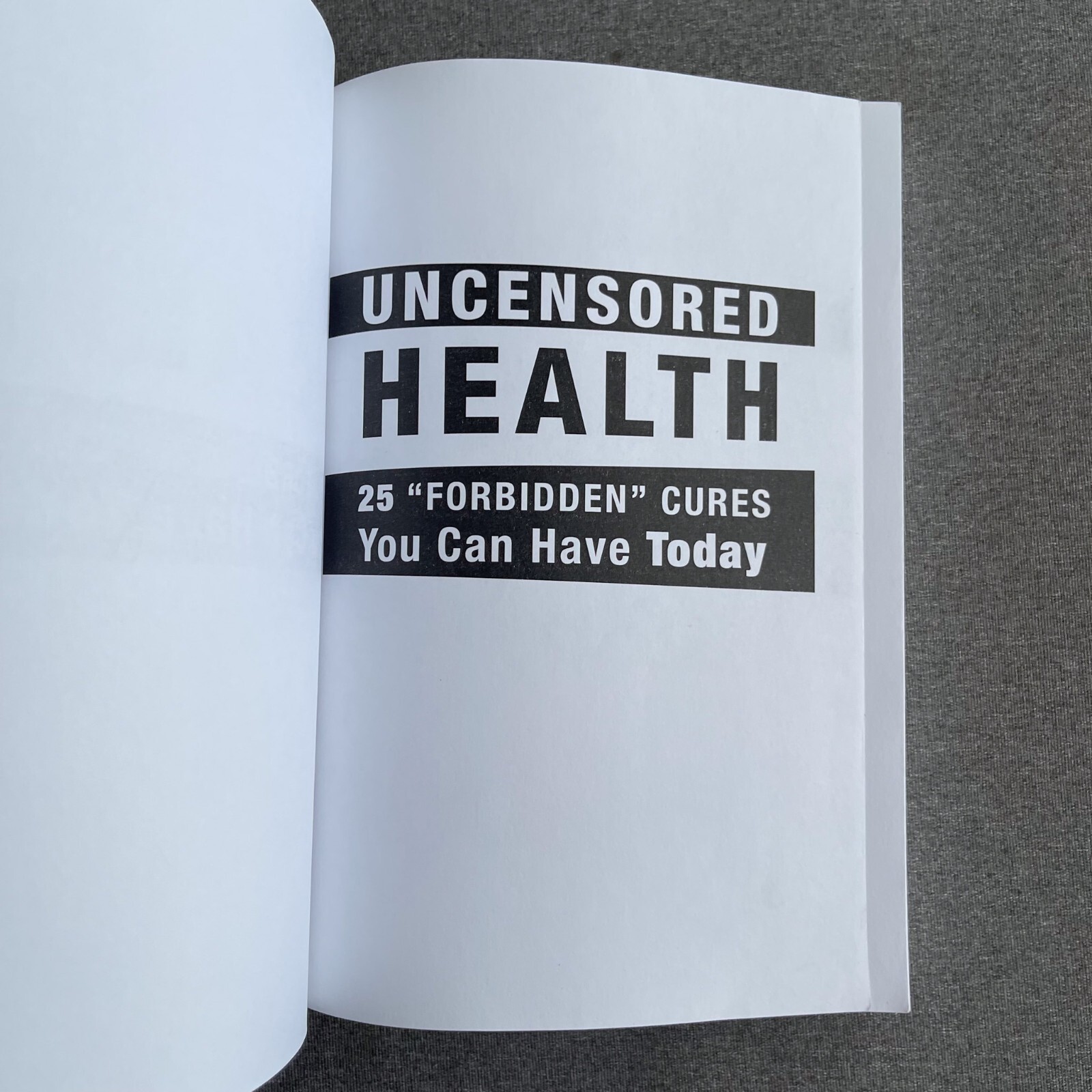 Uncensored Health 25 “Forbidden” Cures You Can Have Today (Paperback, 2017)