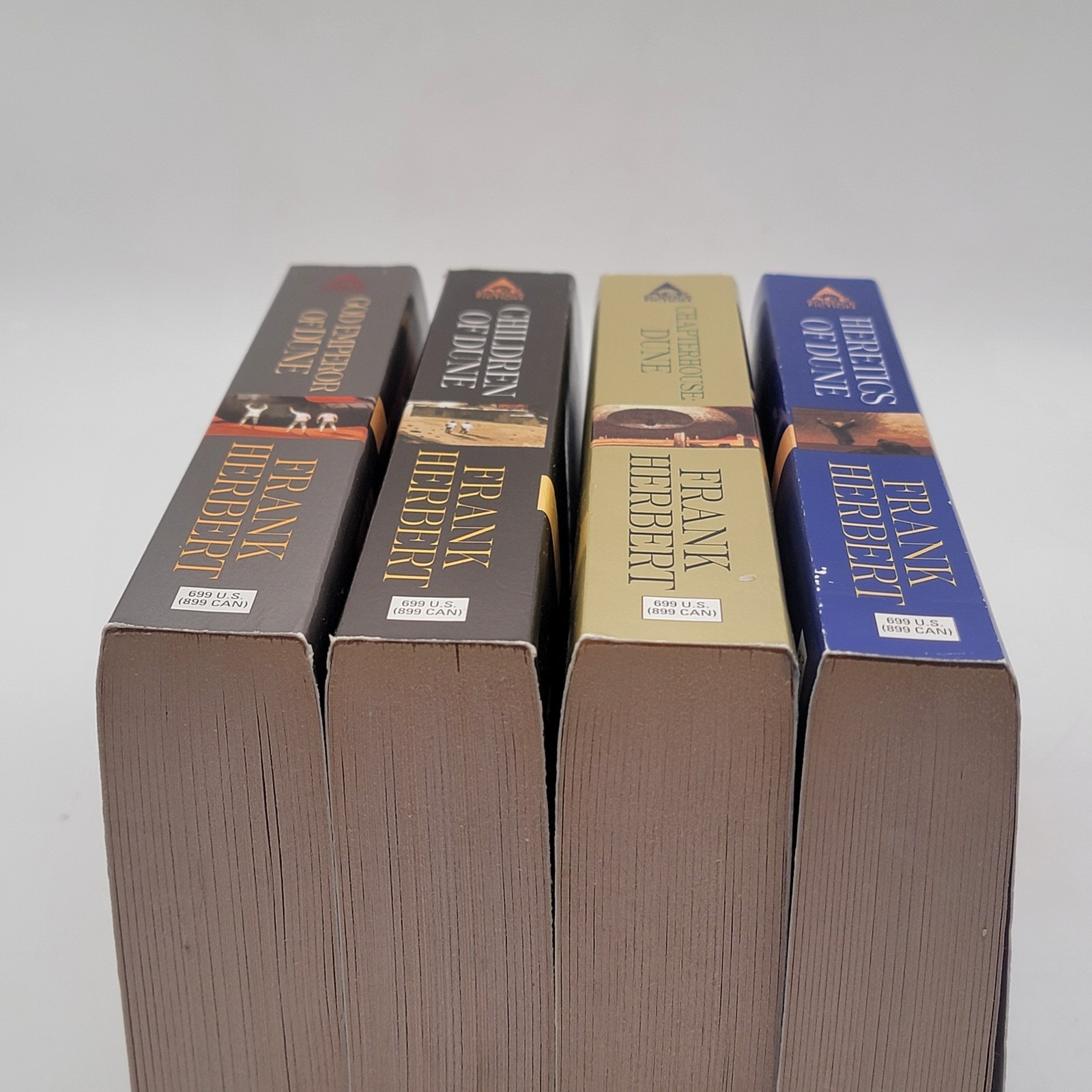 Frank Herbert Dune Series Books 3-6 Paperback Ace Science Fiction Set Good