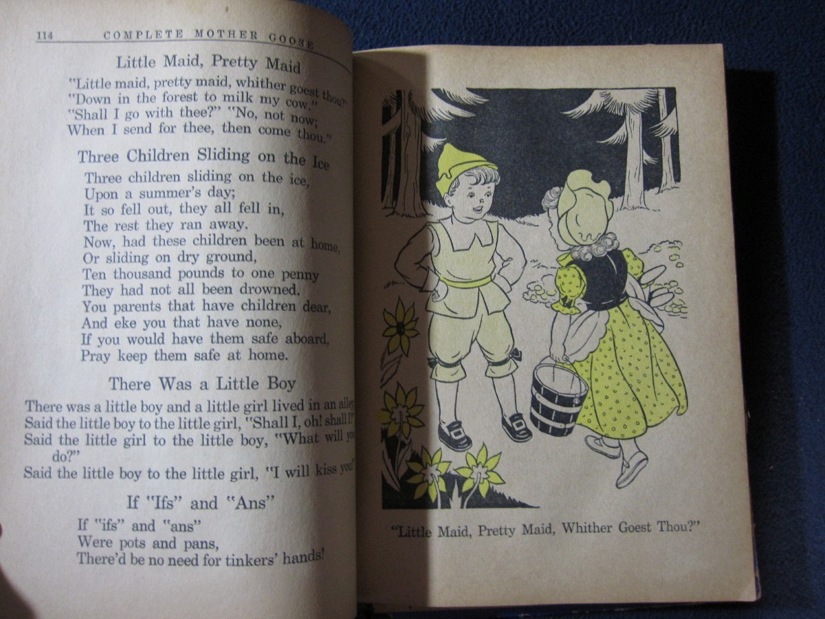Complete Mother Goose [Hardcover] Circa 1940s Lois Maloy Artist 10 pages missing
