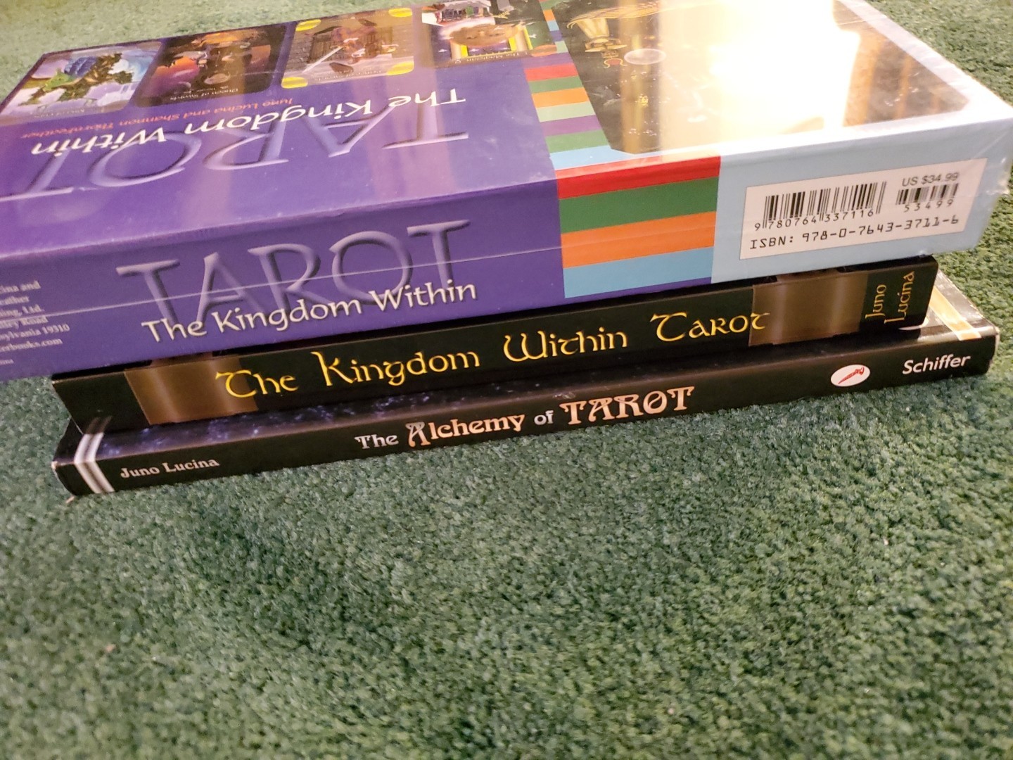 Alchemy of Tarot; Kingdom Within Tarot; extra 332-pg PB, Lot of 3 BN Juno Lucino