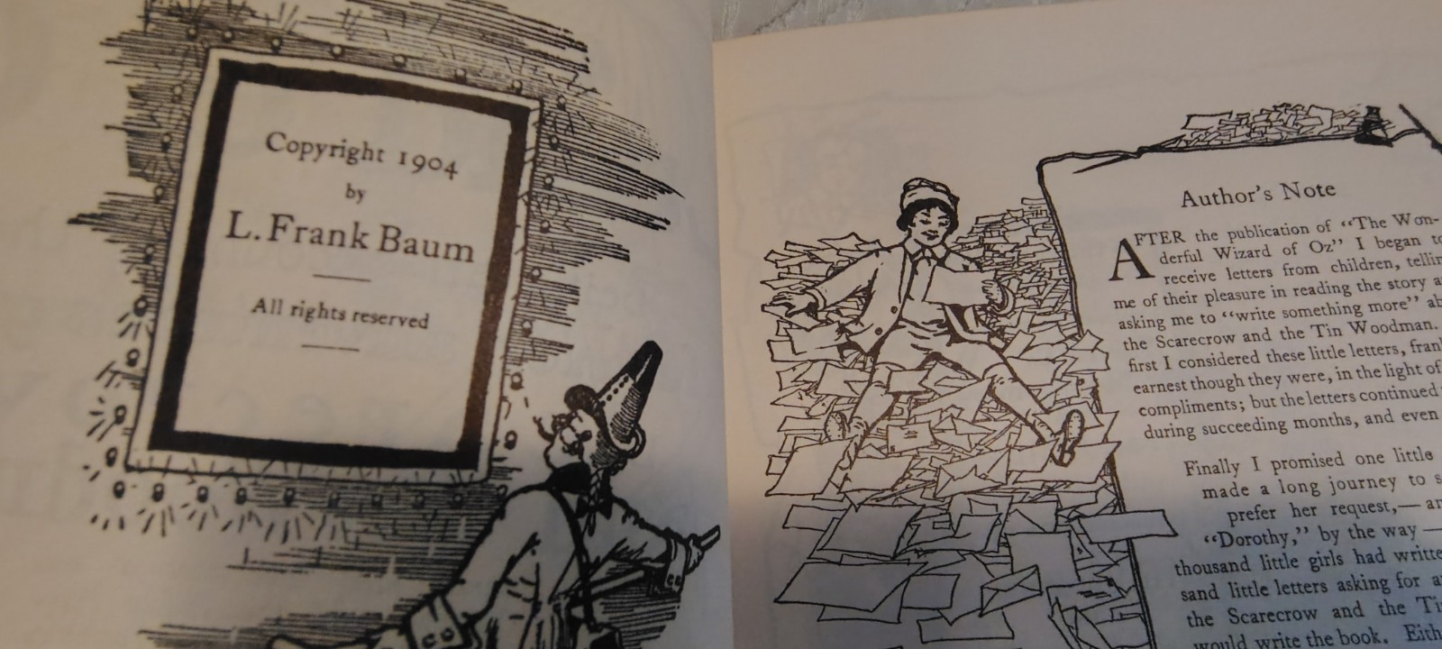 Vintage Wizard of OZ-L. Frank Baum Book Set of 7 Hardcover-1 Paper-Reilly & Lee