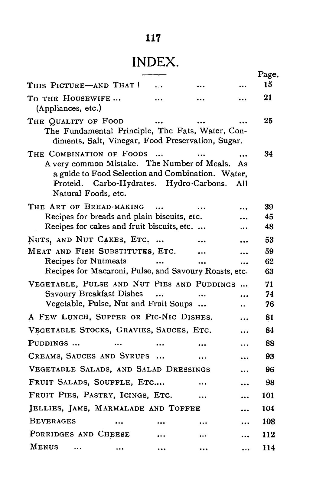 1908 Regenerative Food And Cookery Cook Book 118 Pages