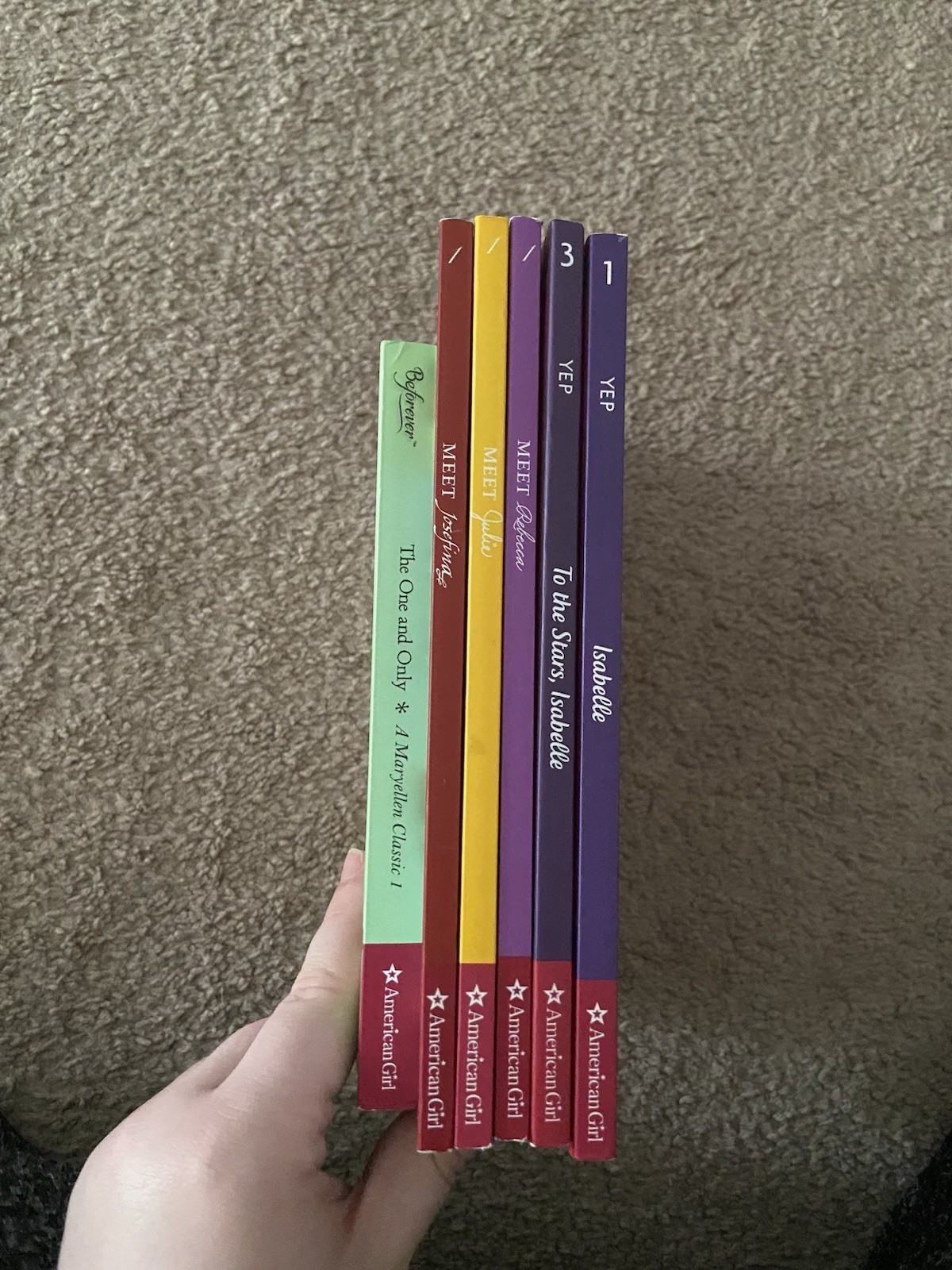 Lot Of Six Various American Girl Books
