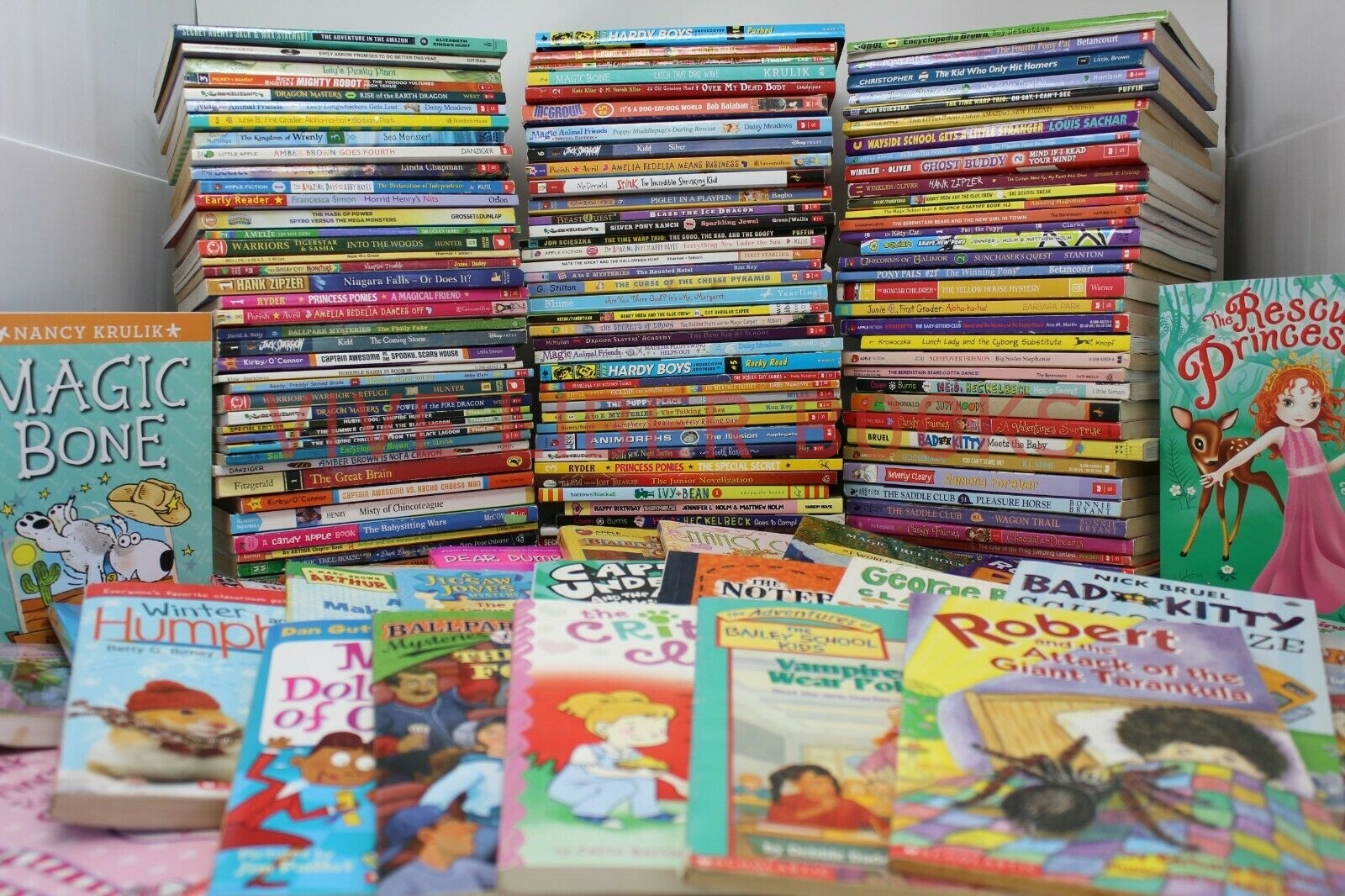 Bulk/Huge Lot of 300 of Children’s Kids Chapter Books – Random – Free Shipping!
