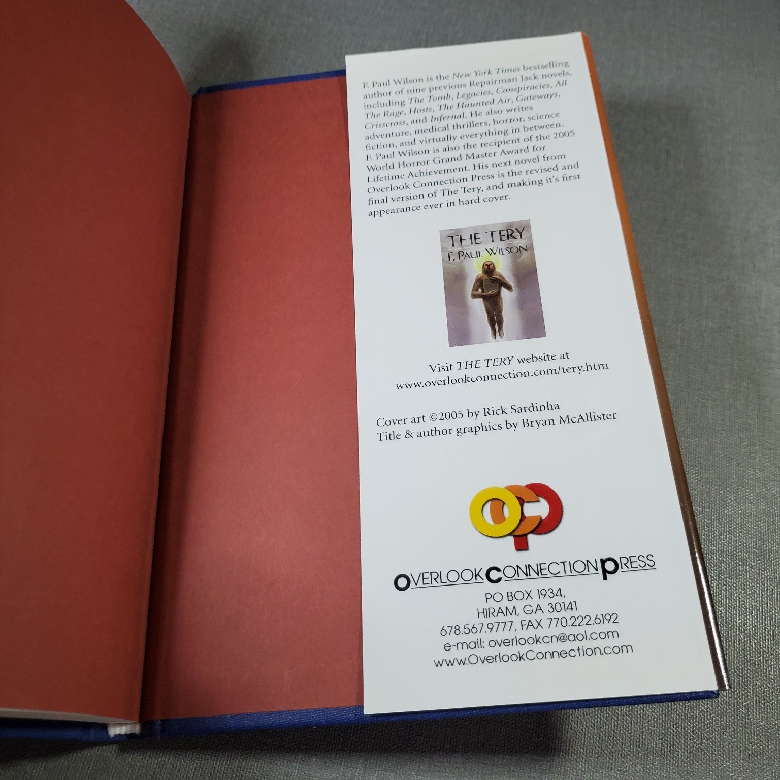 The Last Rakosh F. Paul Wilson 2005 First Edition Signed Limited Hardcover OCP