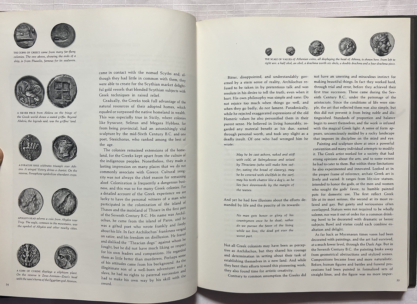 Classical Greece – Time Life Books – Great Ages Of Man Hardcover 192 pages 1967