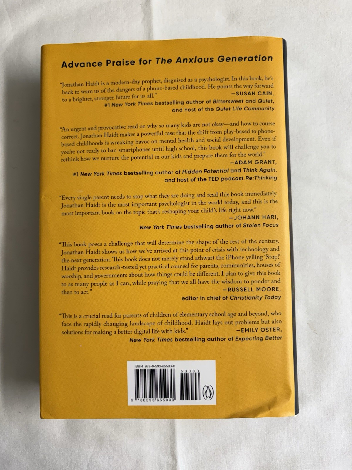 The Anxious Generation By Jonathan Haidt- New, Hardcover With Dust Jacket