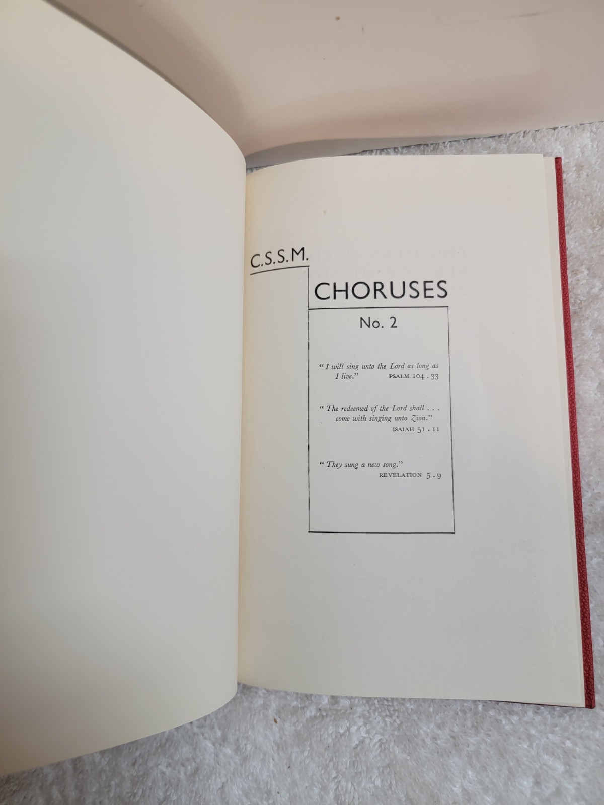 2 BOOK LOT! Choruses by Children’s Special Service Mission Hardcover 1 & 2