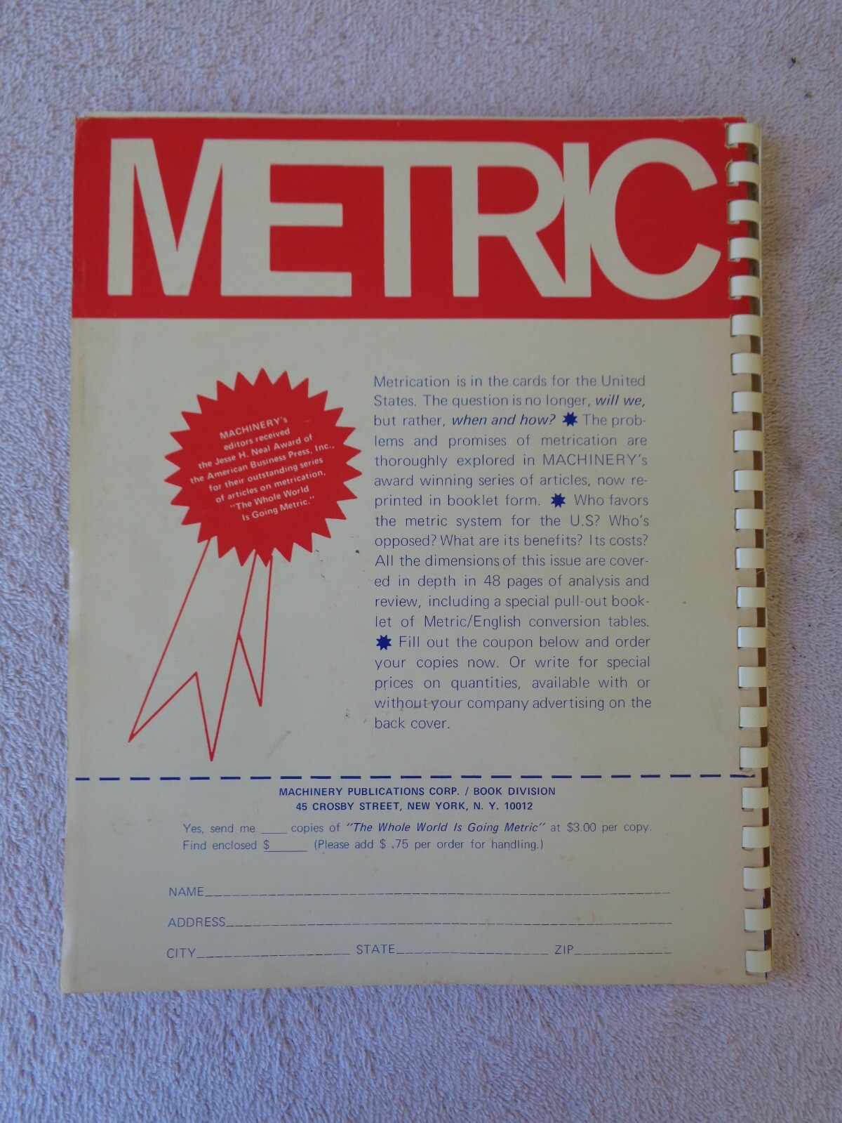 Machinery’s International Guide 1972 Machine Tool Show Quick Reference Booklet