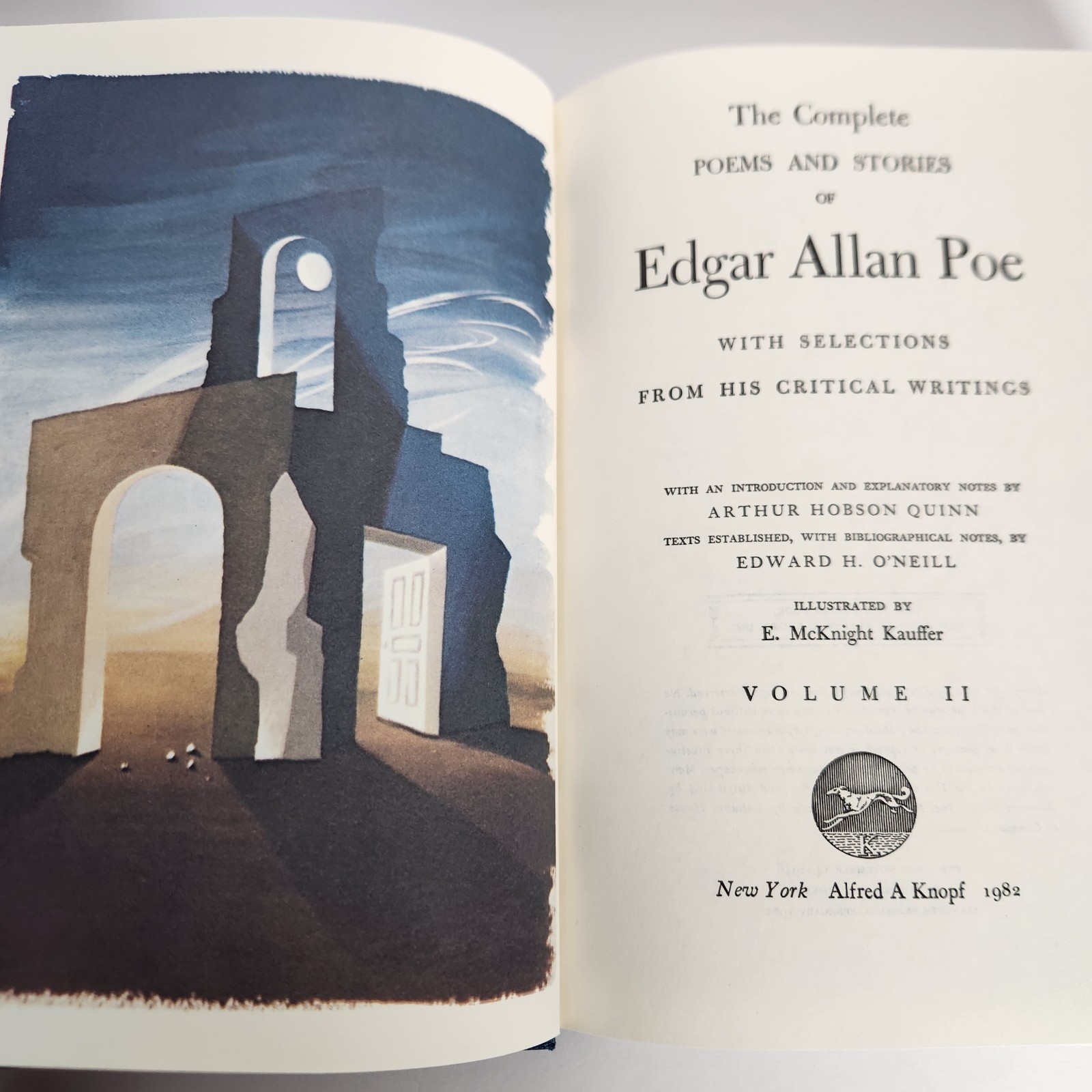 The Borzoi Poe Edgar Allan Poe Complete Poems and Stories 2 Volume Set Slipcase
