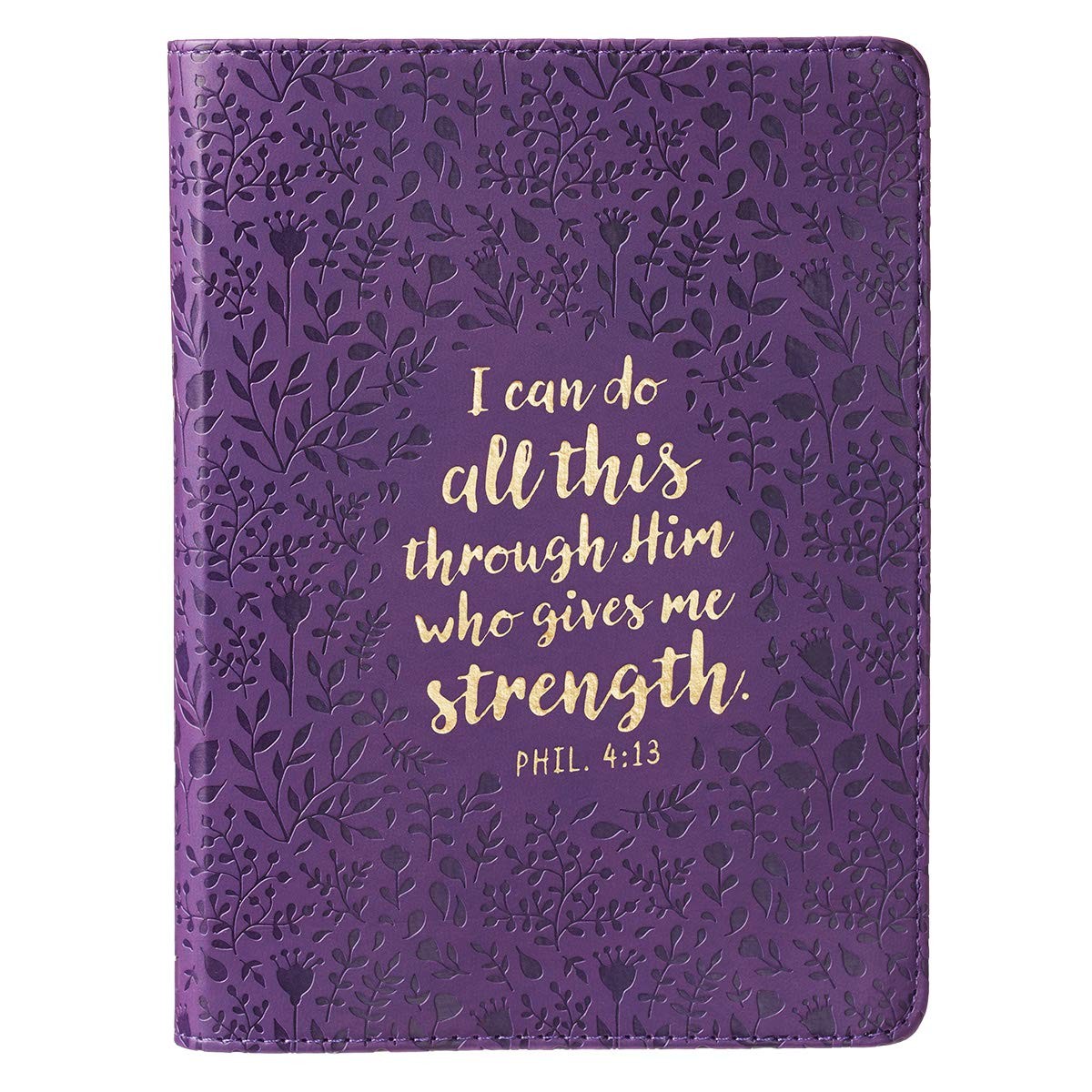 Christian Art Gifts Classic Handy-sized Journal All This Through Him Philipp…