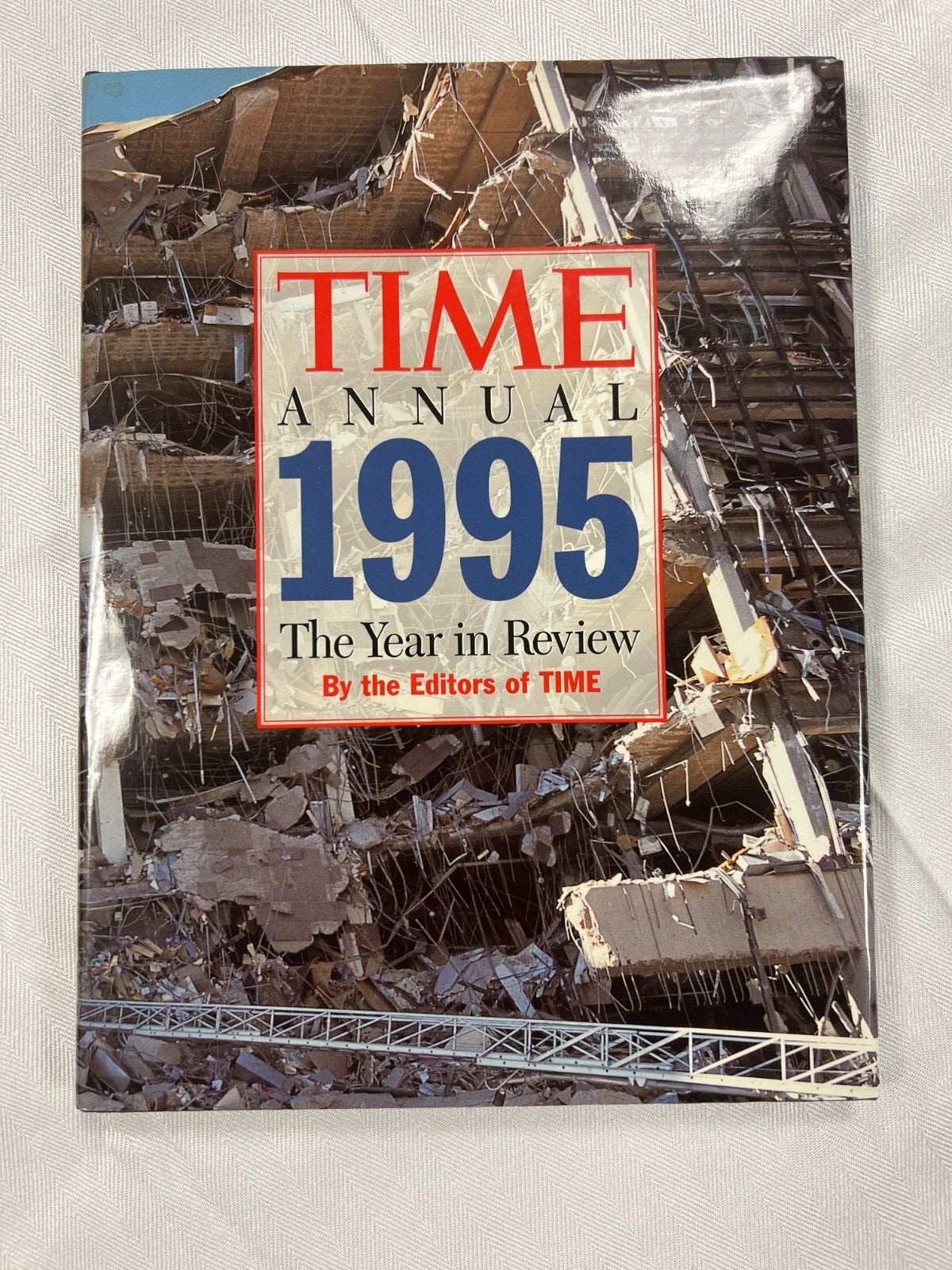 Time Annual hardback books w/ dustcovers for year 1995, 1997 & 1998