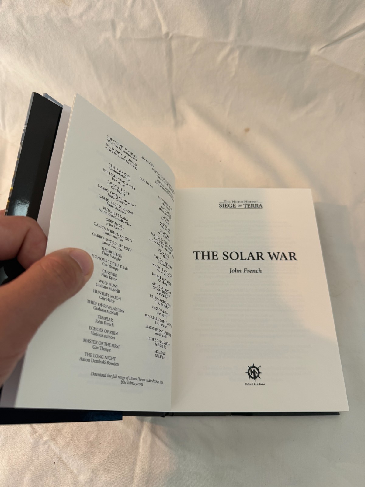 Siege of Terra: The Solar War (The Horus Heresy), John French, First Edition