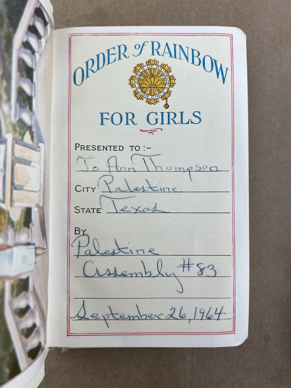 Order Of Rainbow For Girls: Holman Rainbow Bible 12R, KJV, W. Mark Sexson, IORG